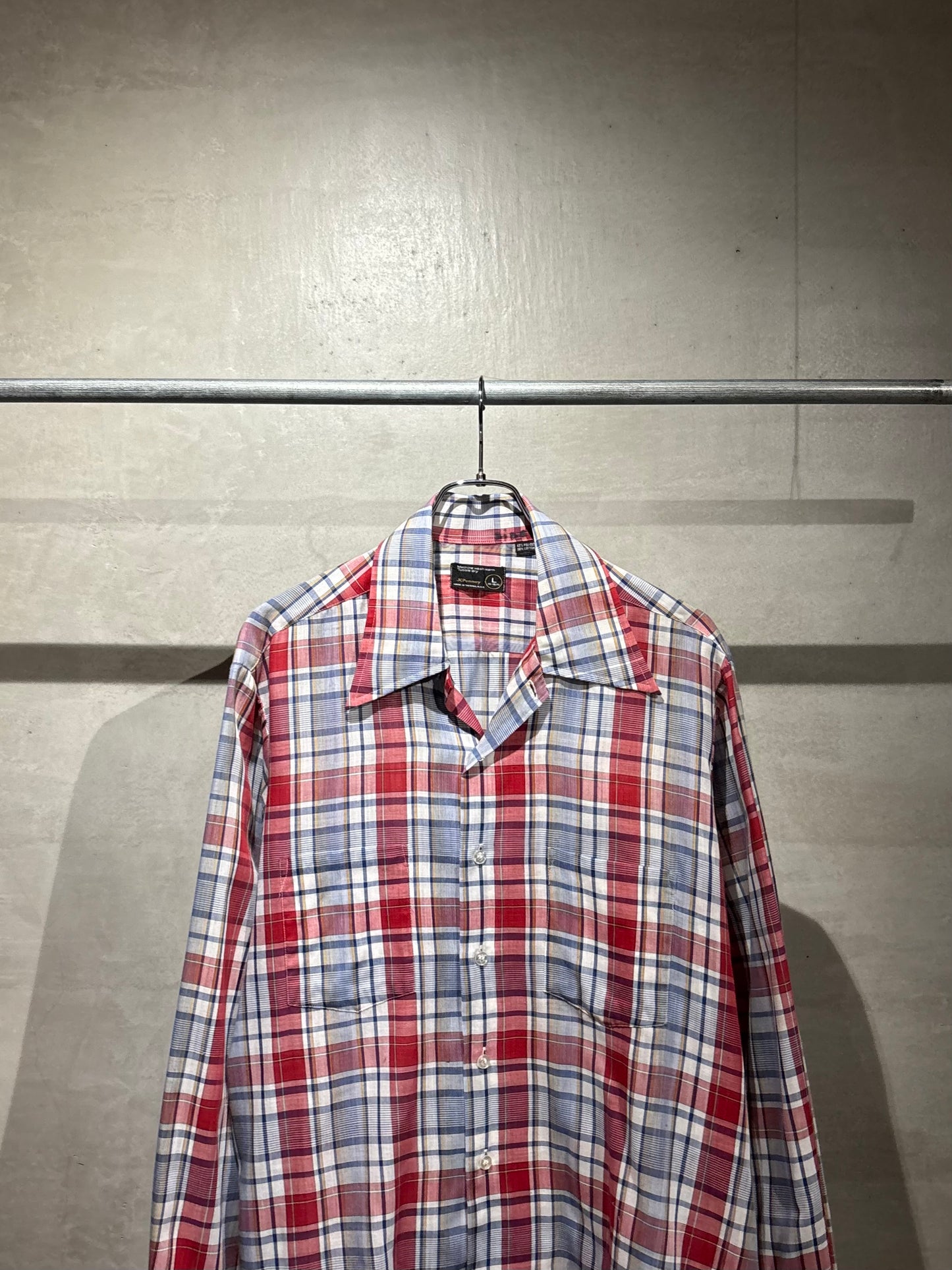 70's JC.Penny open collar shirt