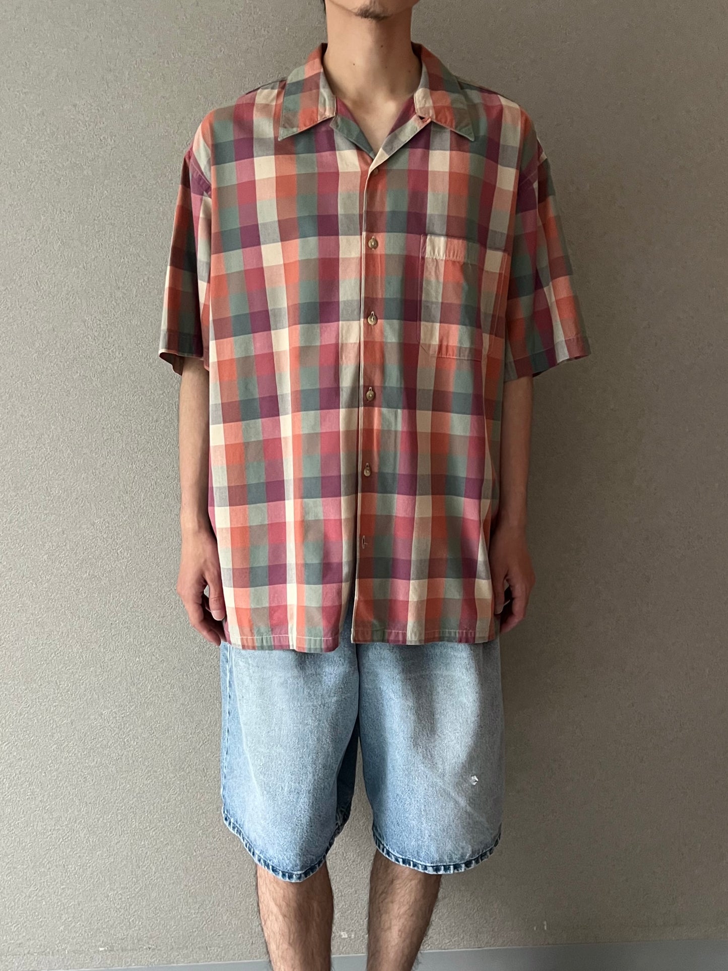00's PENDLETON open collar shirt
