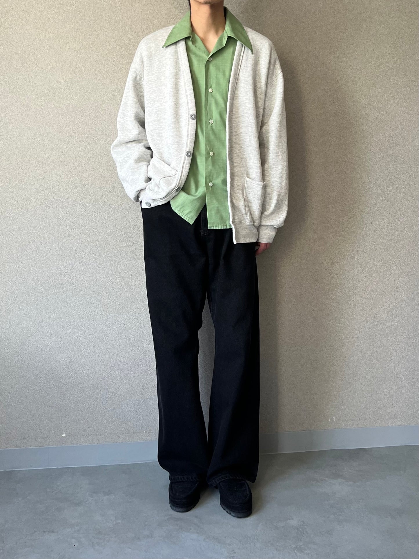 90's JERZEES sweat cardigan “Made in USA”