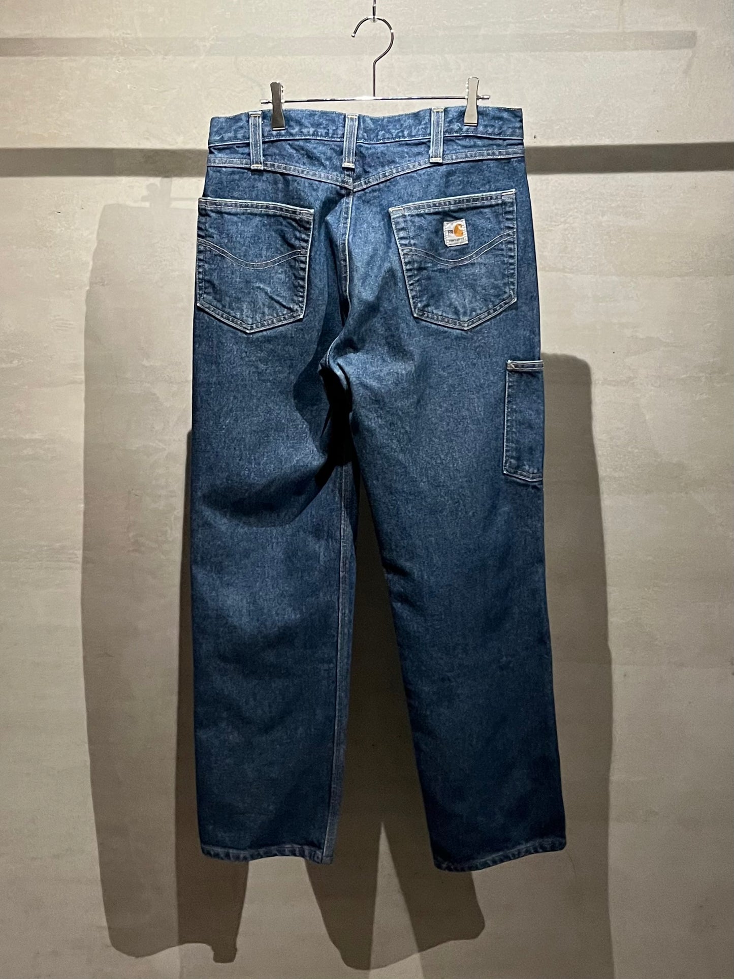 00's carhartt denim double knee painter pants