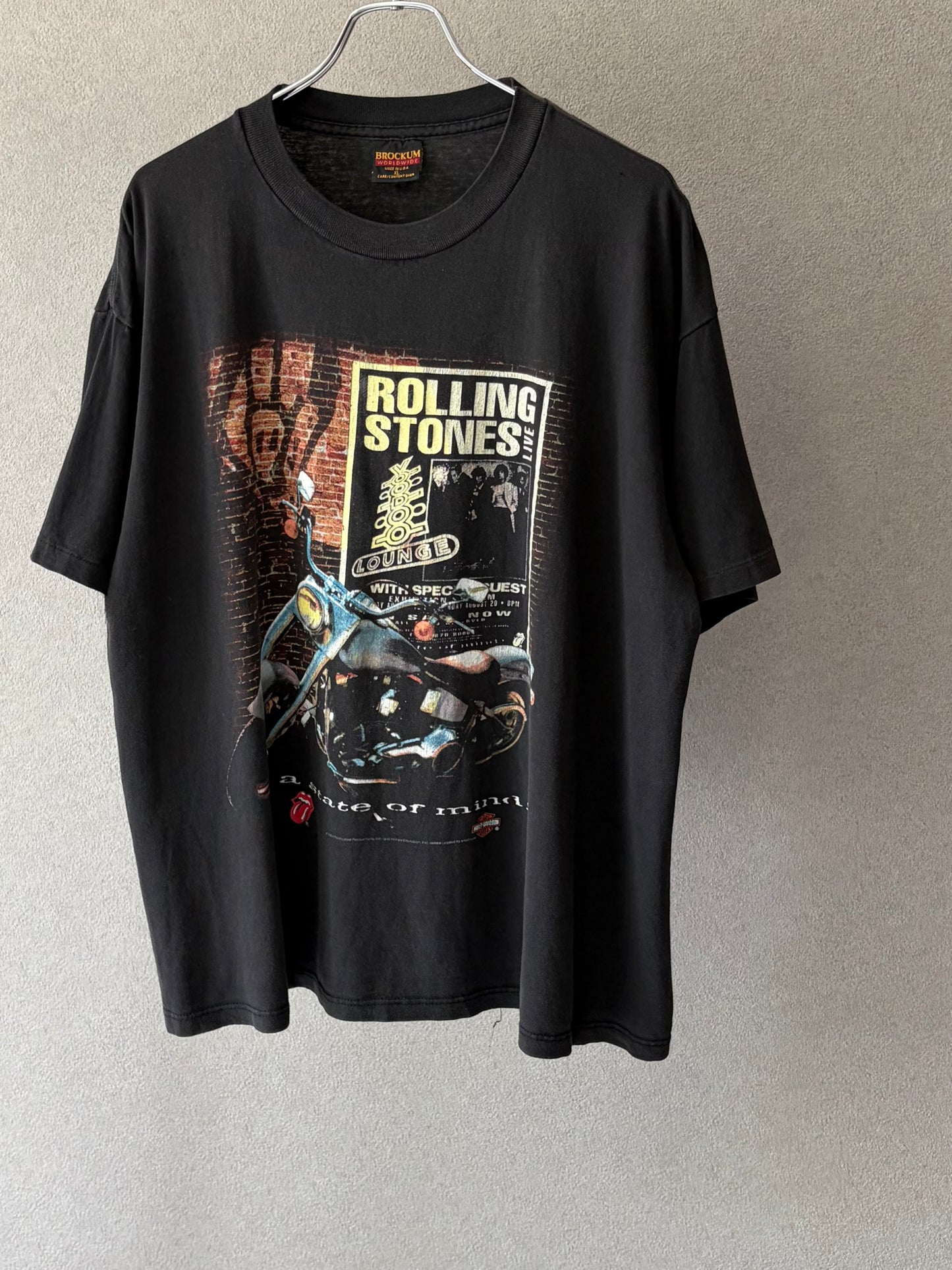90's The Rolling Stones × Harley-Davidson t-shirt "Made in USA"