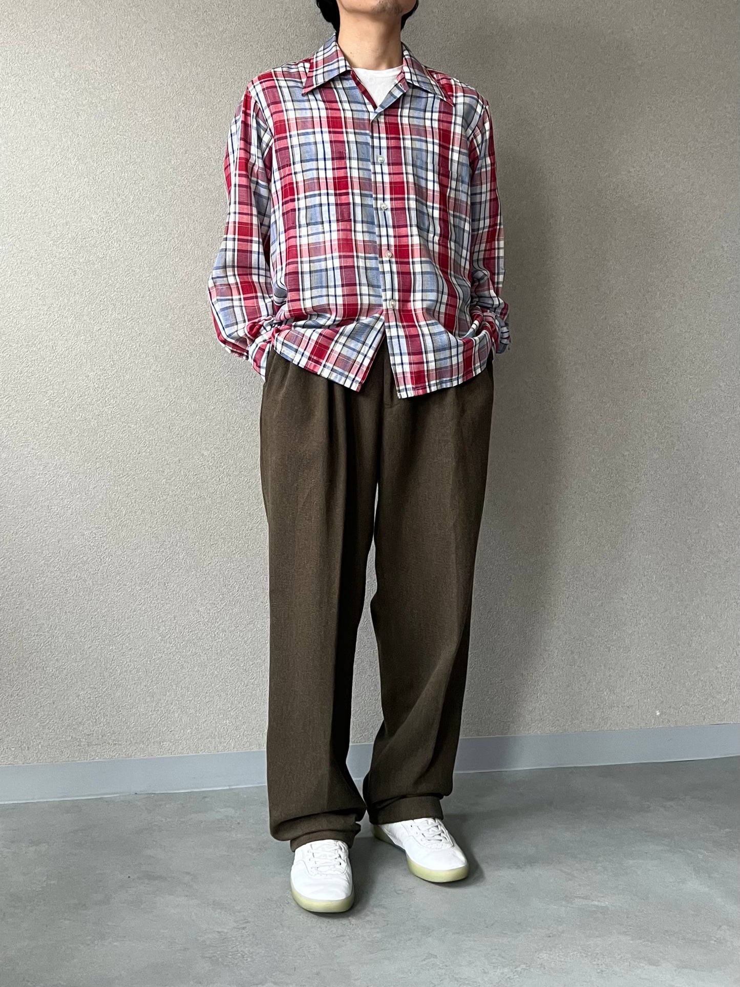 70's JC.Penny open collar shirt