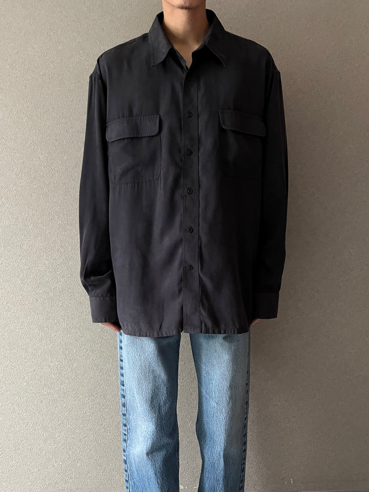 00's ARROW faux suede shirt