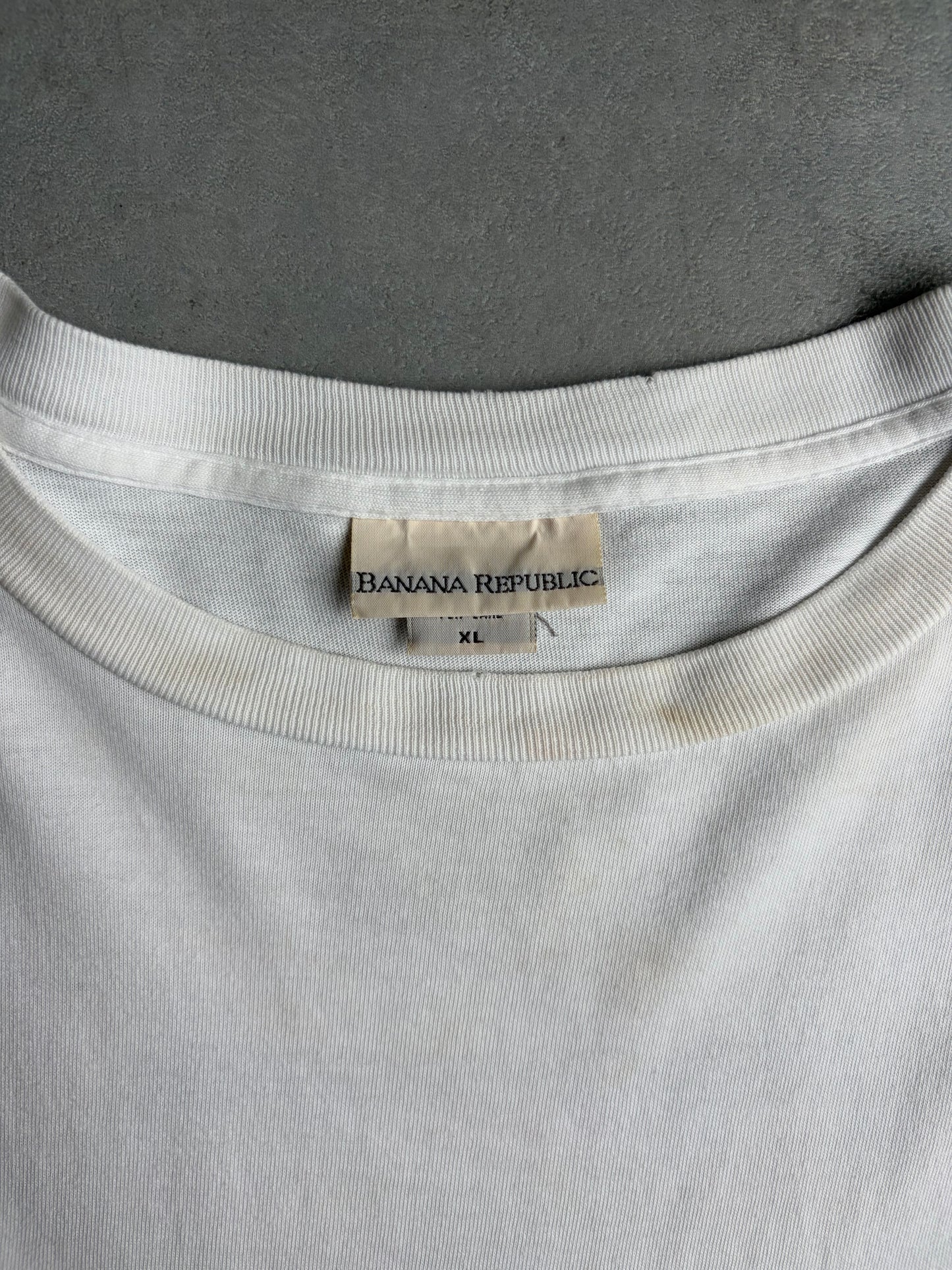 90's BANANA REPUBLIC printed t-shirt "Made in USA"