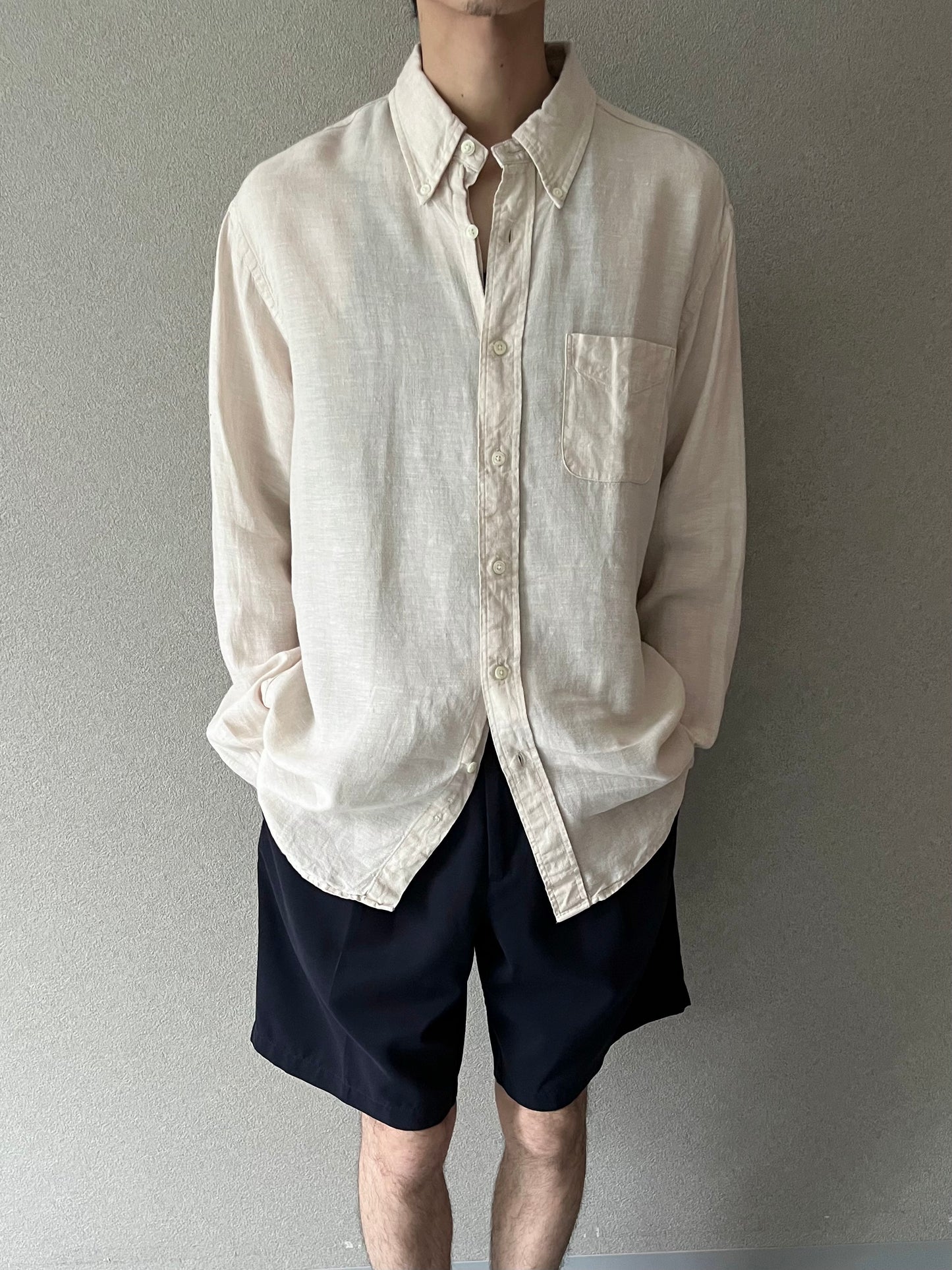 00's Brooks Brothers linen BD shirt