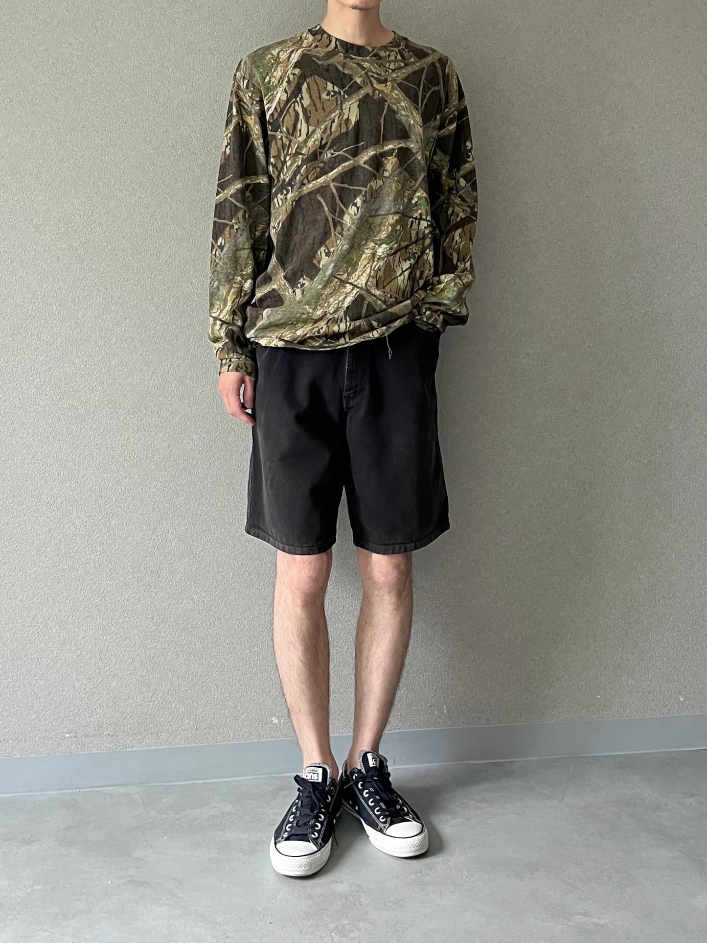 00's UNKNOWN realtree patterned L/S t-shirt "DEAD STOCK"