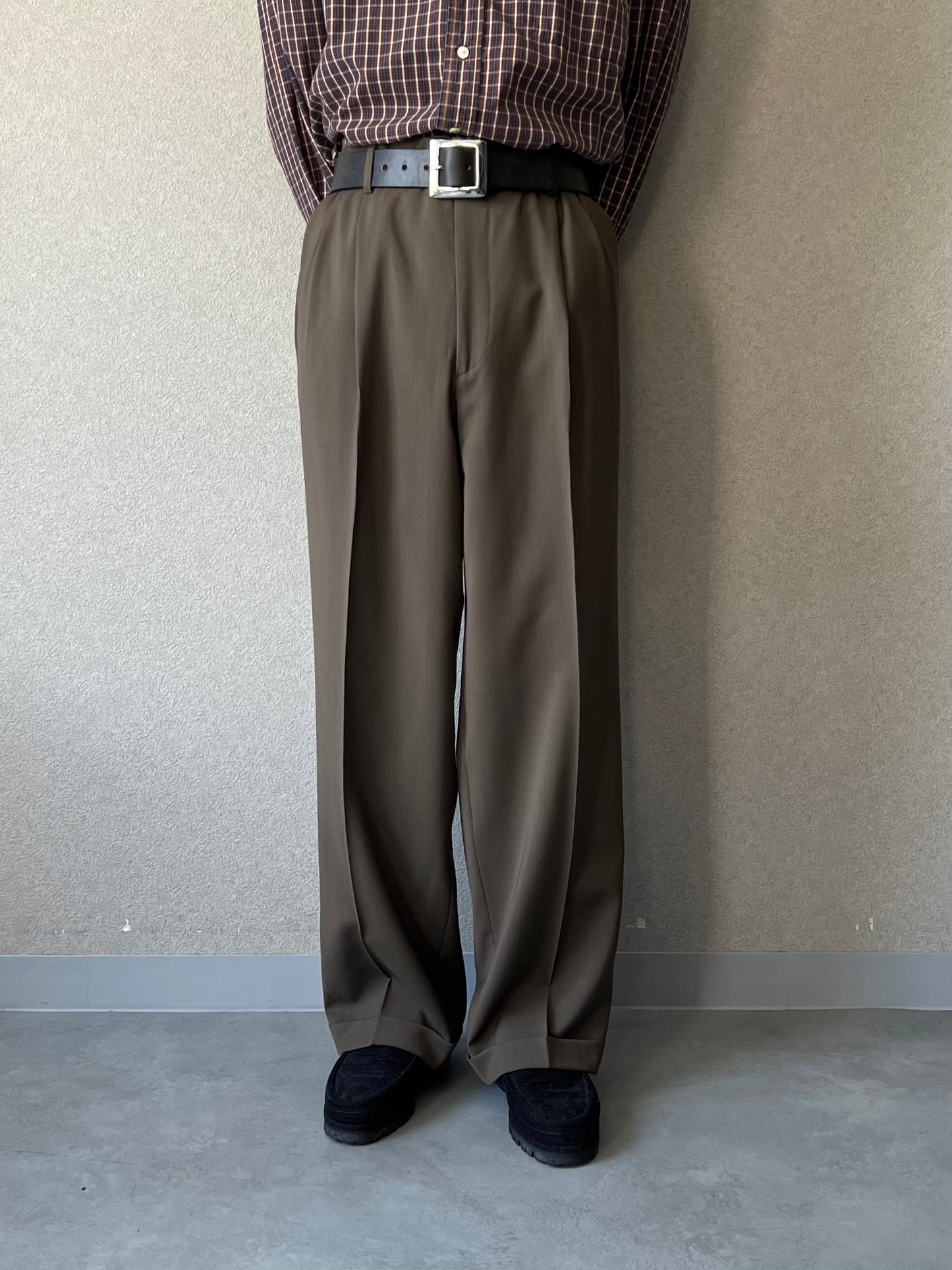 90's PRONT-UOMO wool slacks “Made in ITALY”