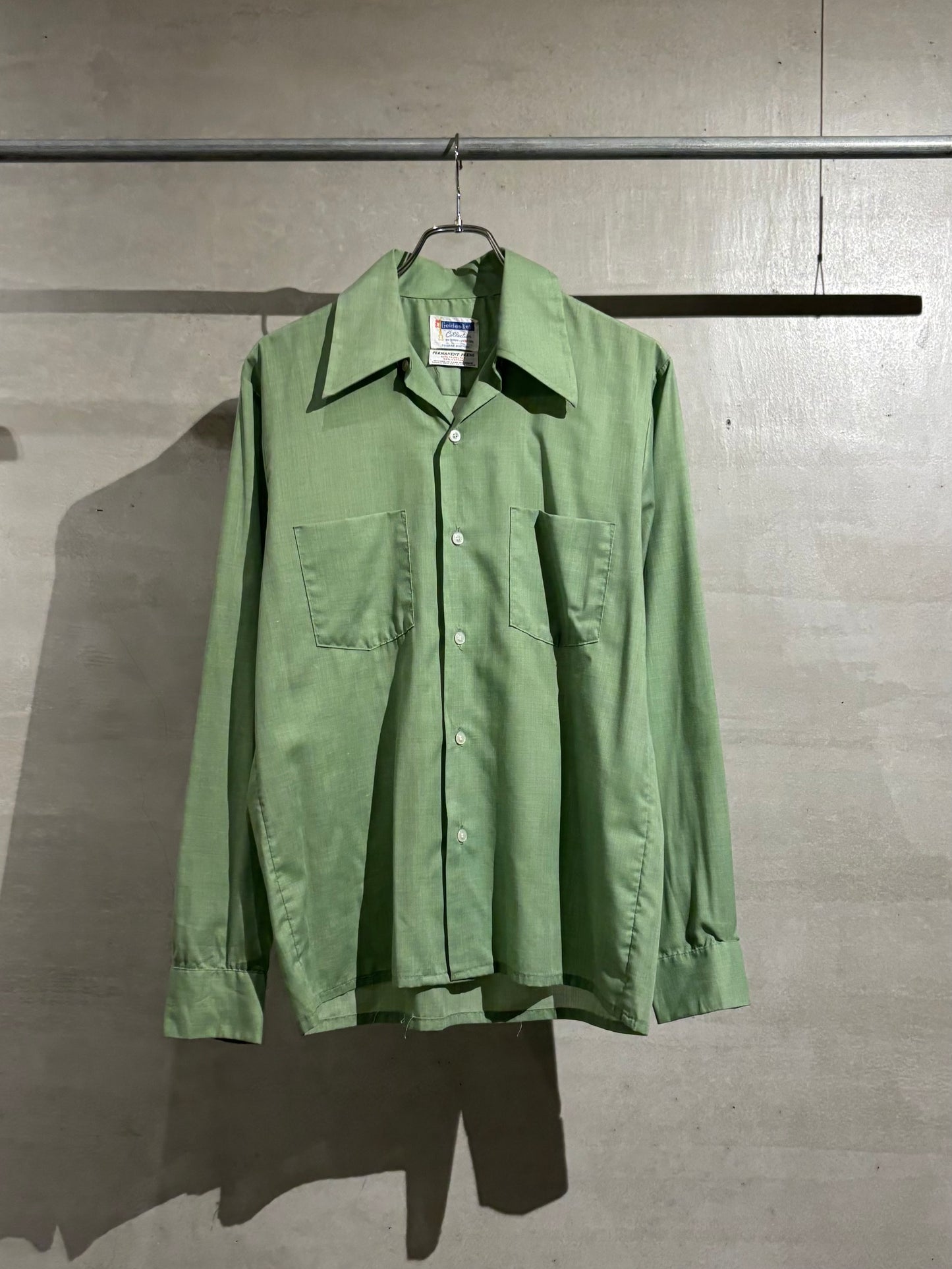 60's〜 Golden Key open collar shirt
