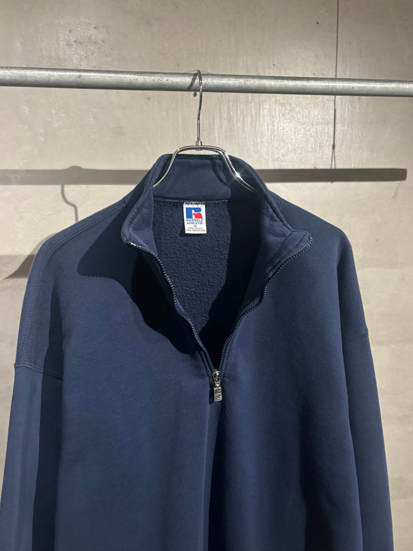 90's RUSSELL half zip sweater “Made in USA”