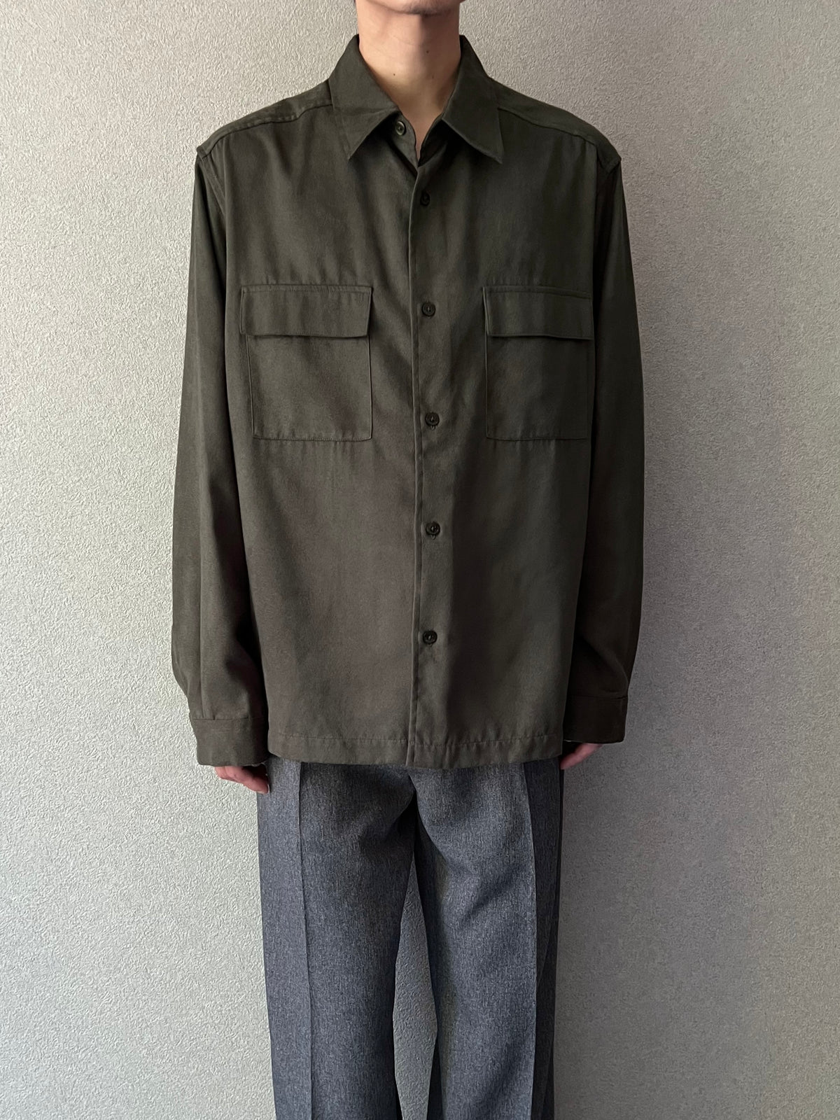 00's claiborne faux suede shirt “DEAD STOCK”