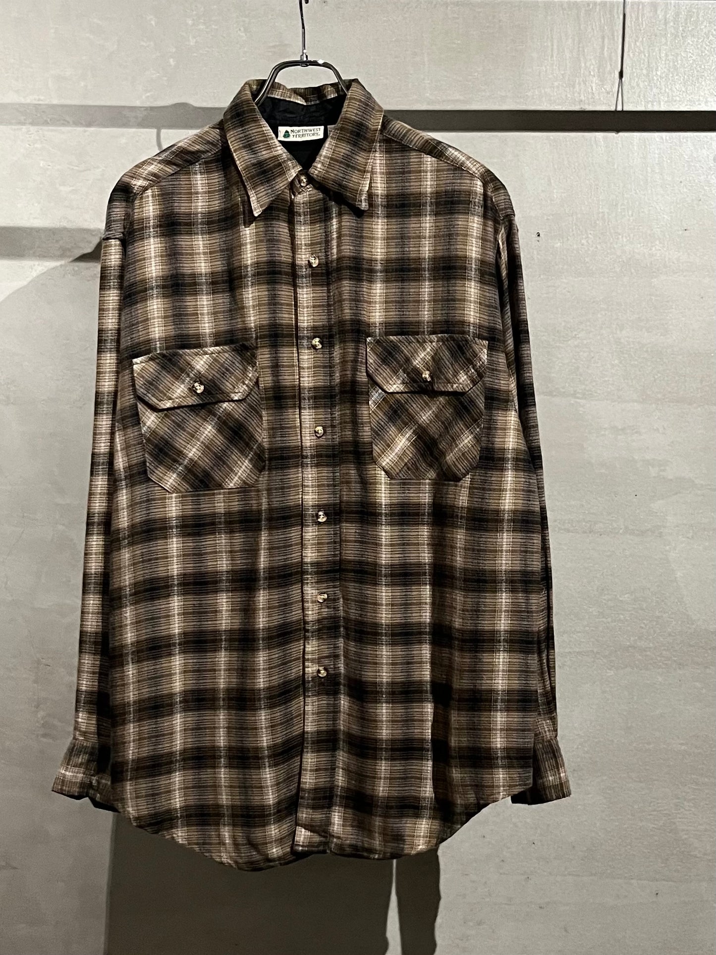 80's NORTHWEST TERRITORY acrylic flannel shirt