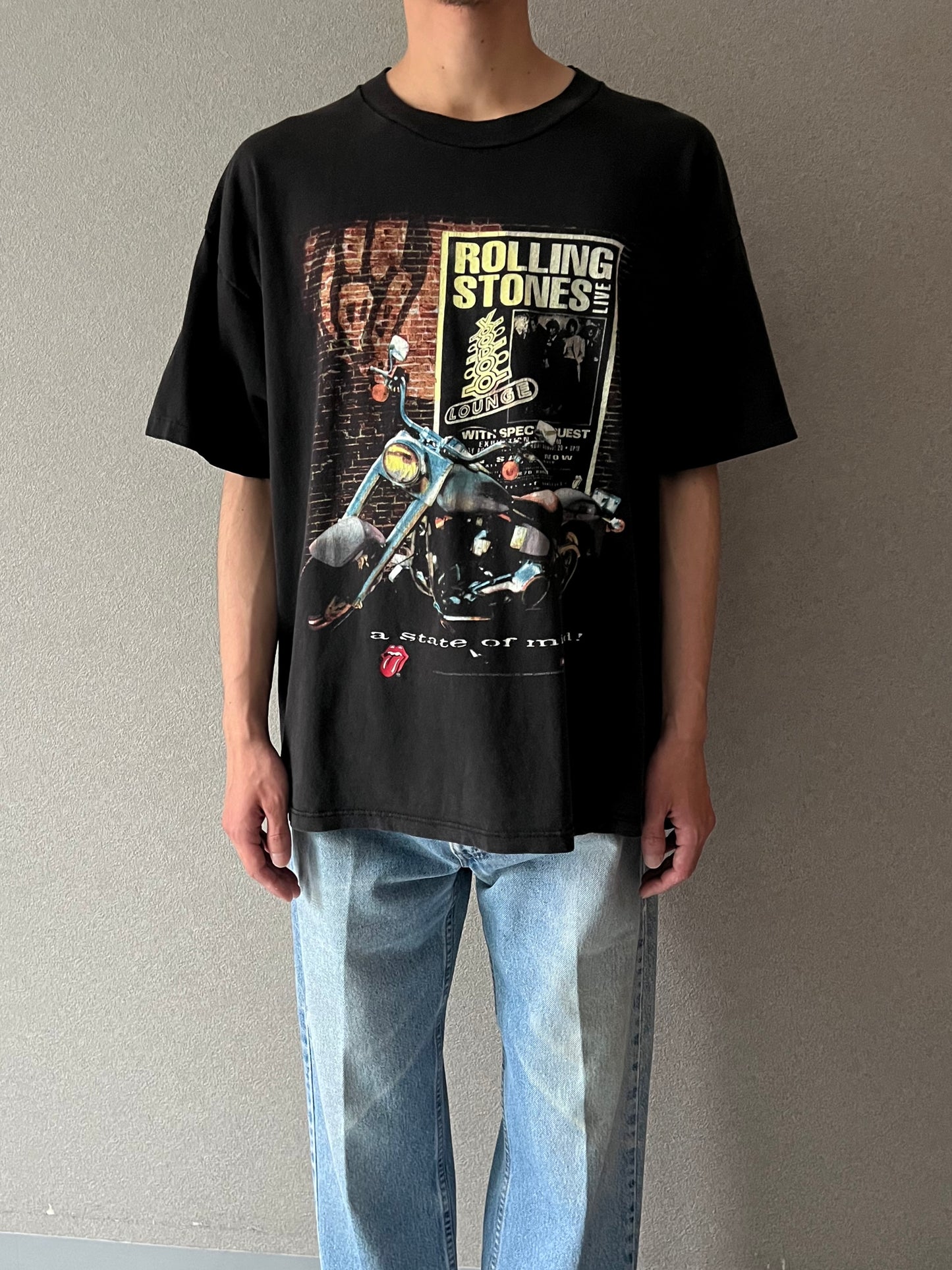 90's The Rolling Stones × Harley-Davidson t-shirt "Made in USA"