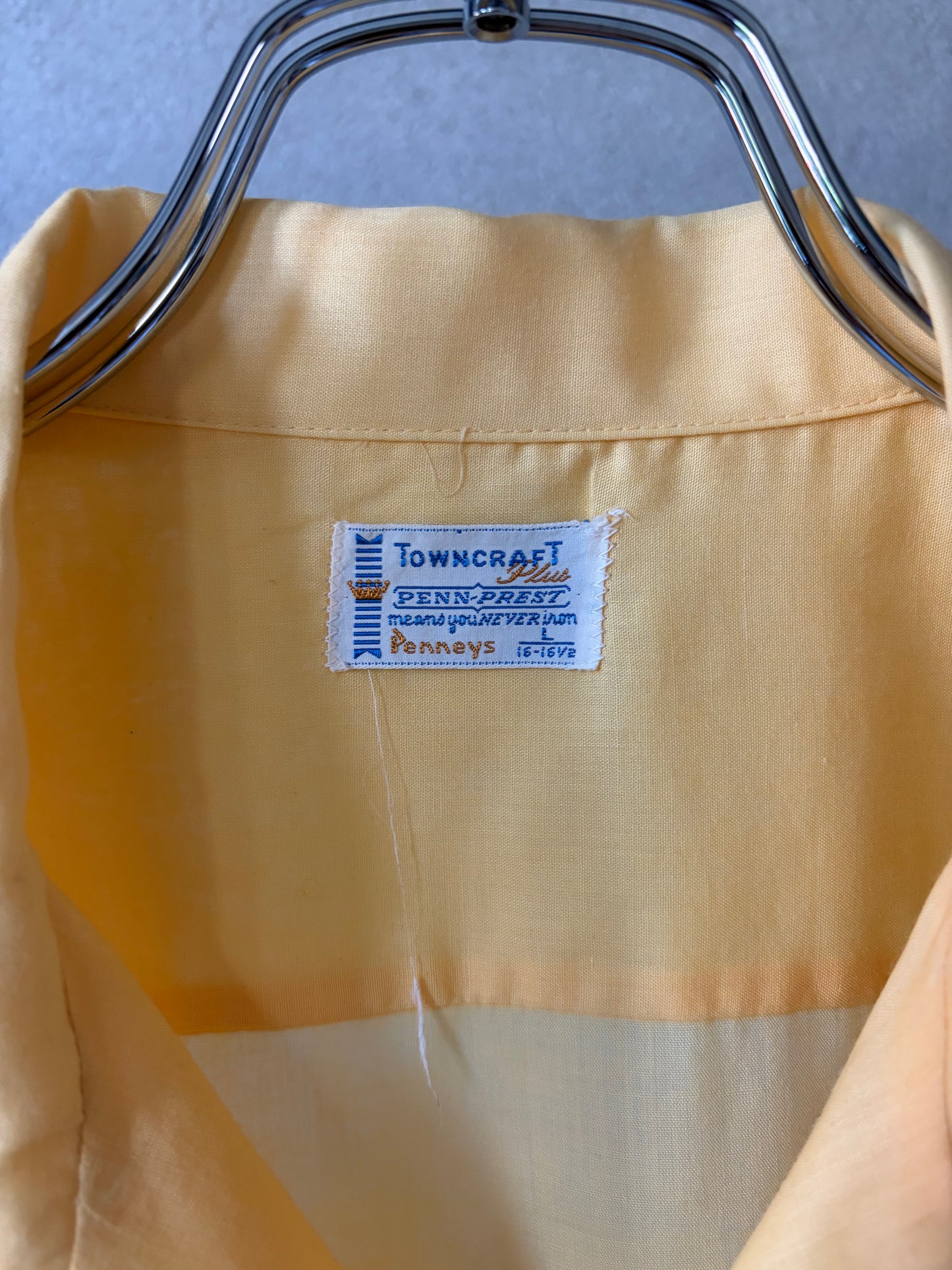 70's TOWNCRAFT S/S open collar shirt