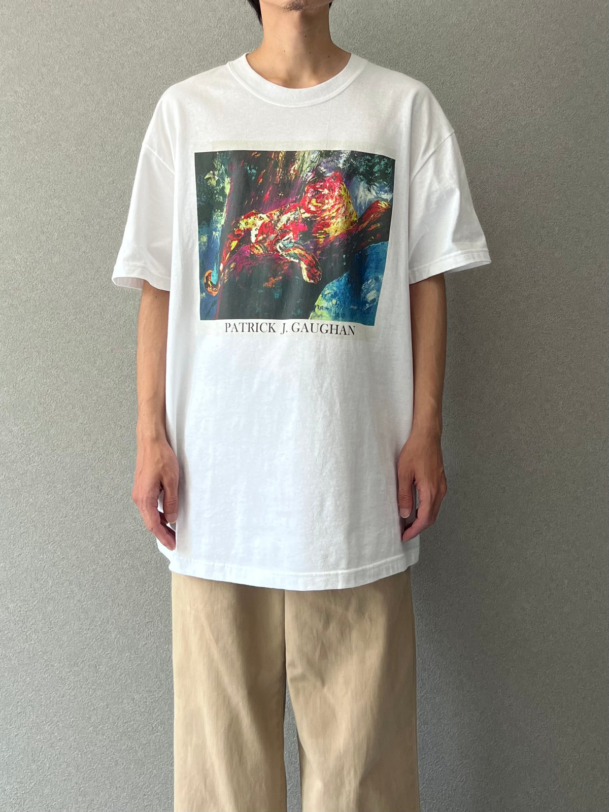 00's PATRICK J. GAUGHAN printed t-shirt "Dead Stock"
