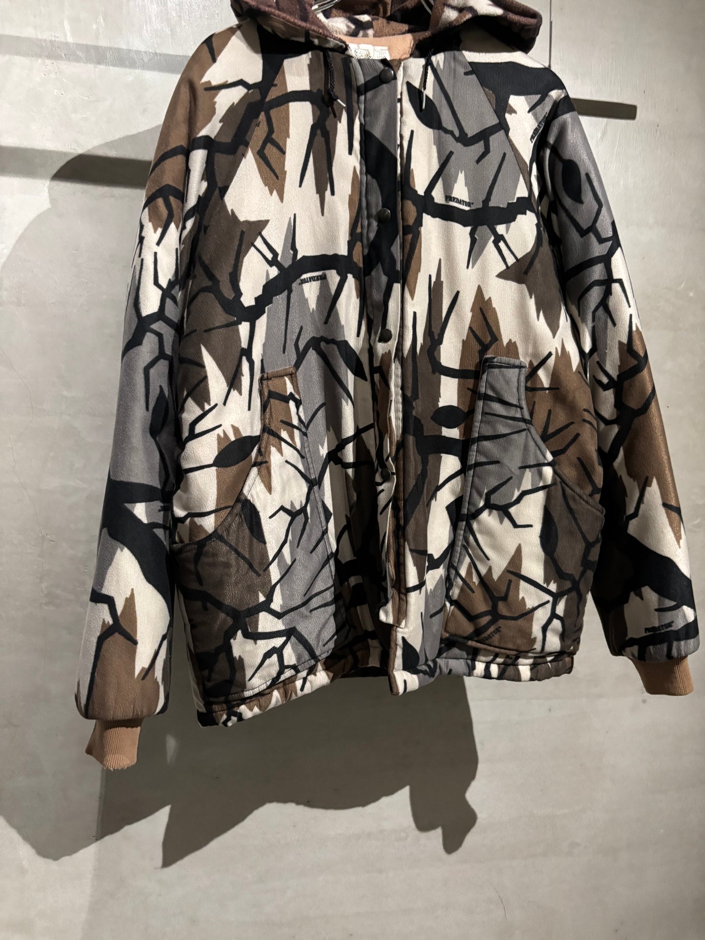 80's PREDATOR CAMOUFLAGE insulation jacket “Made in USA”