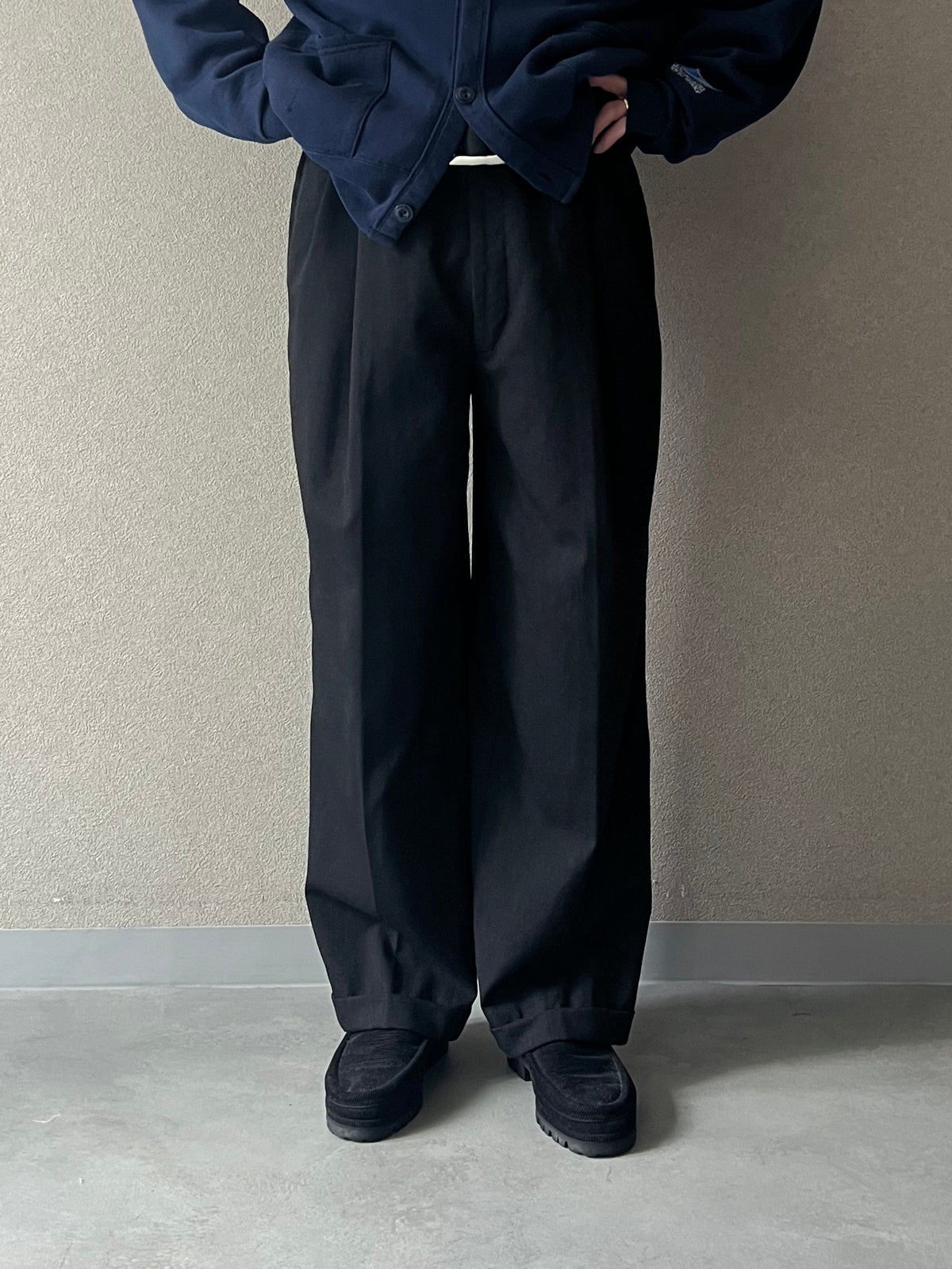 80's PIERRE BALMAIN wool slacks