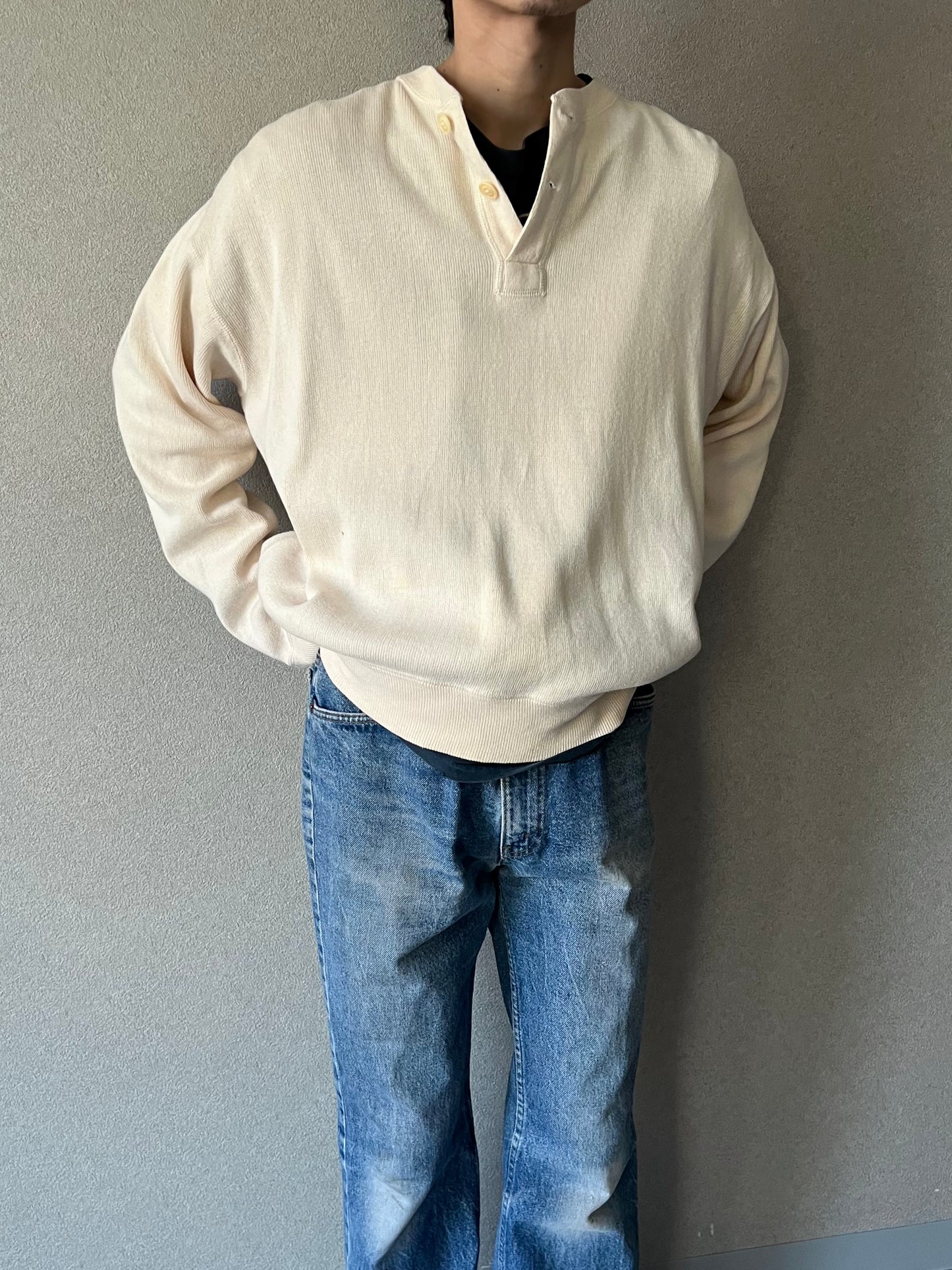 80's Polo Ralph Lauren henley neck sweater