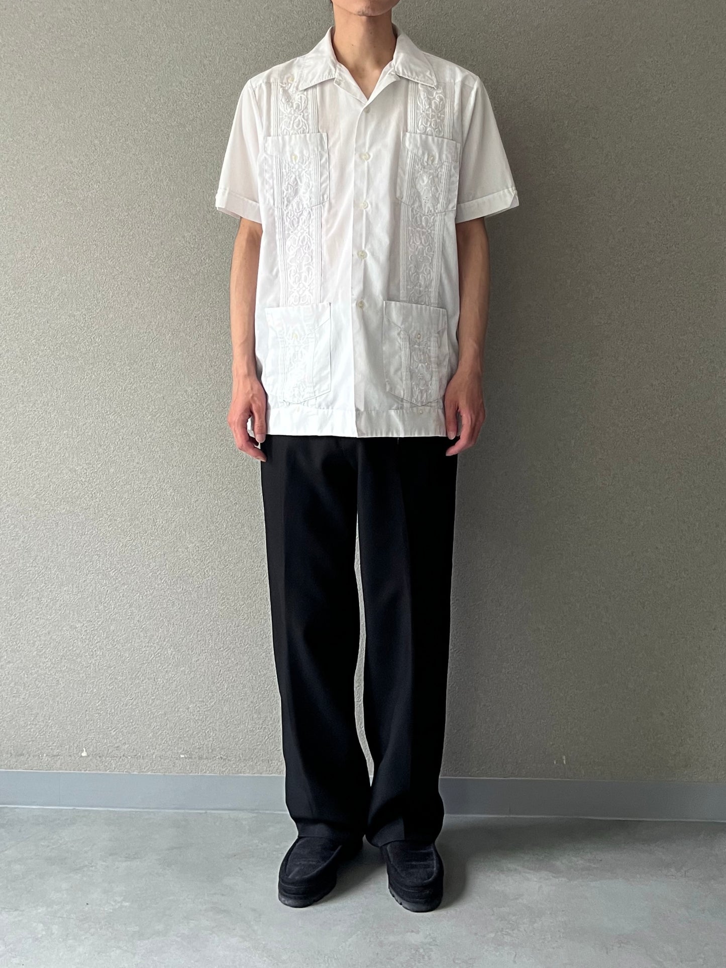 80's ROMANI S/S guayabera shirt