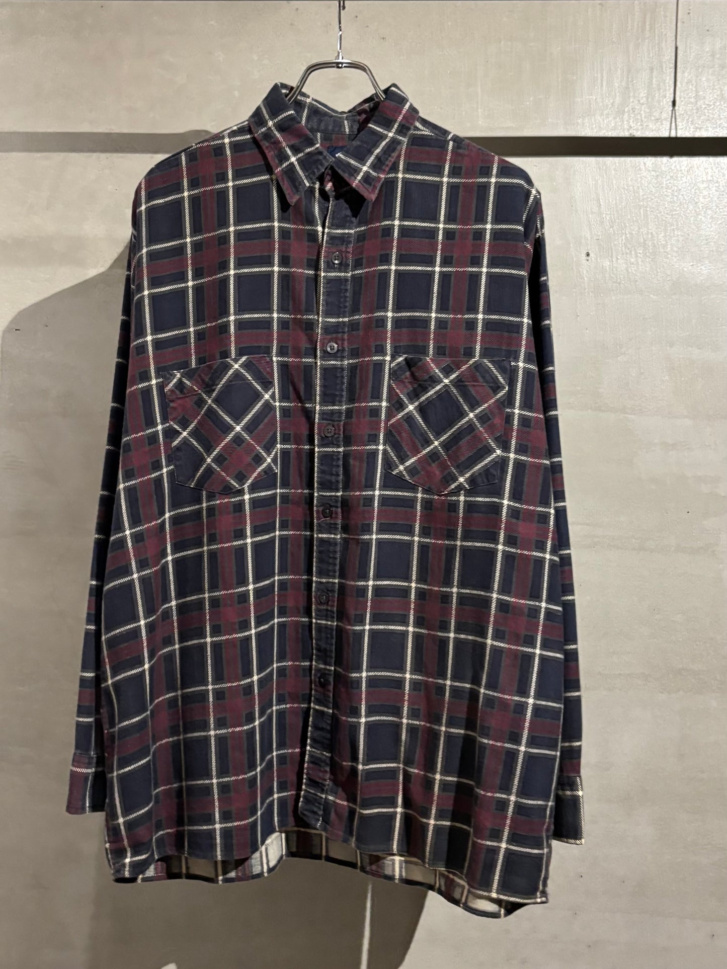 90's SAUGATUCK printed flannel shirt