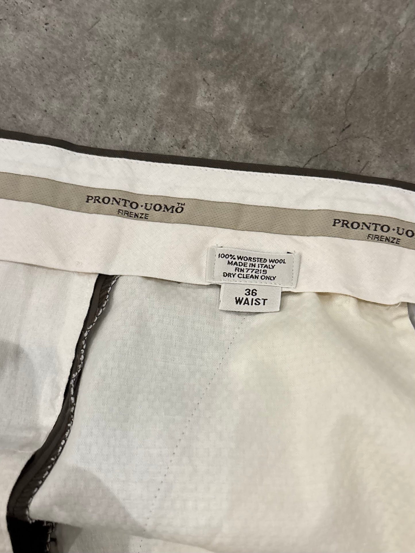 90's PRONT-UOMO wool slacks “Made in ITALY”