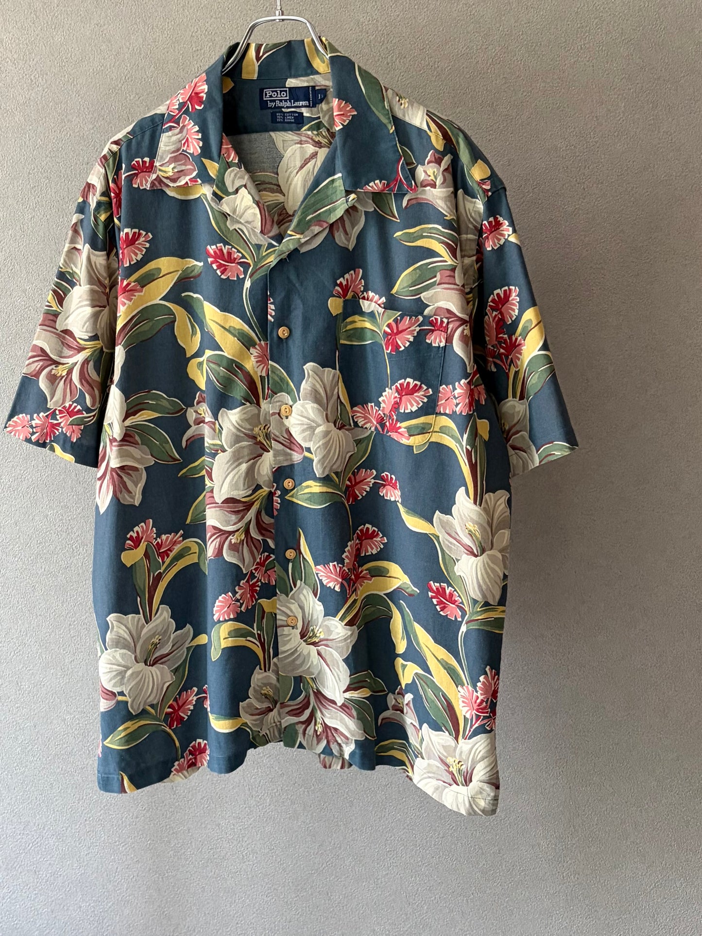 80's〜 Polo Ralph Lauren open collar shirt