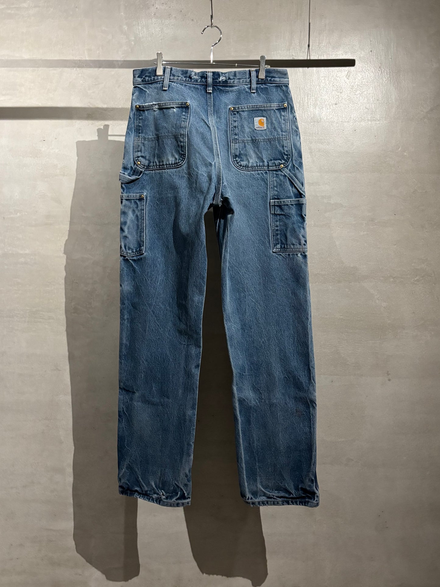 00's carhartt denim double knee  painter pants