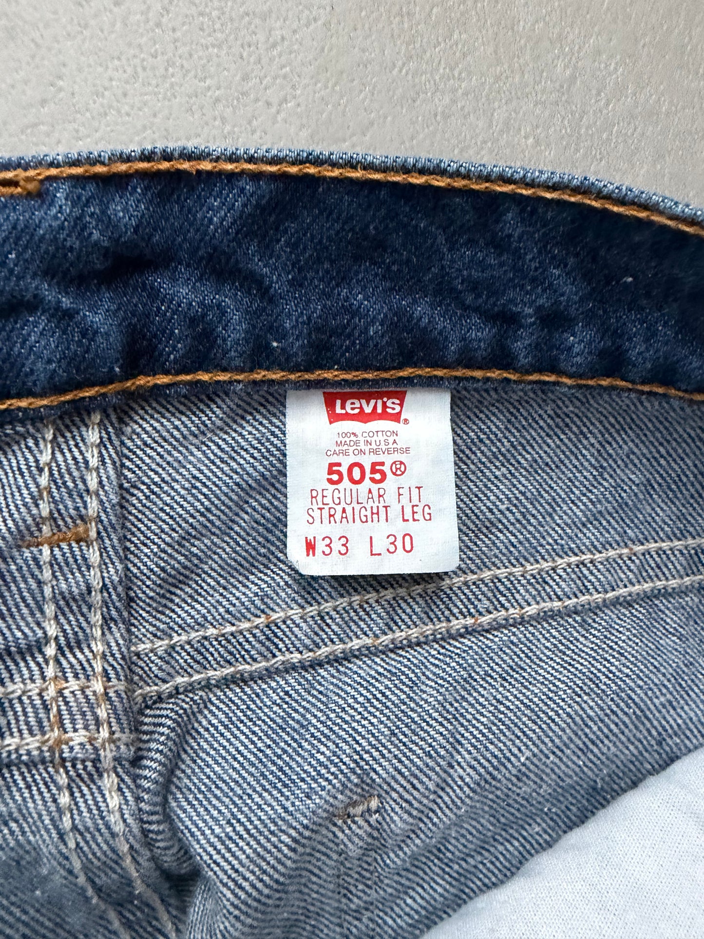 90's Levi's 505 denim pants “Made in USA”