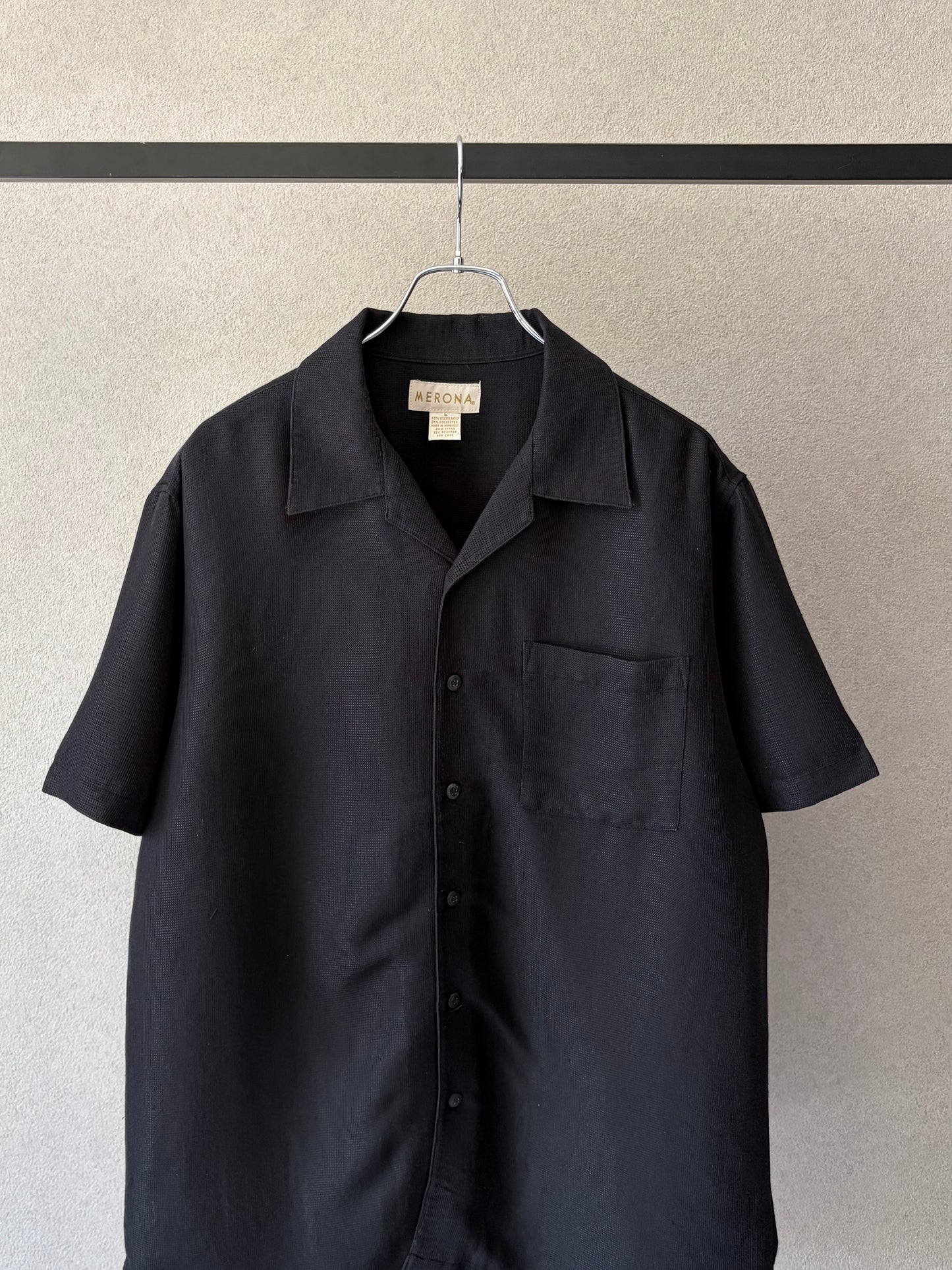 00's MERONA open collar shirt