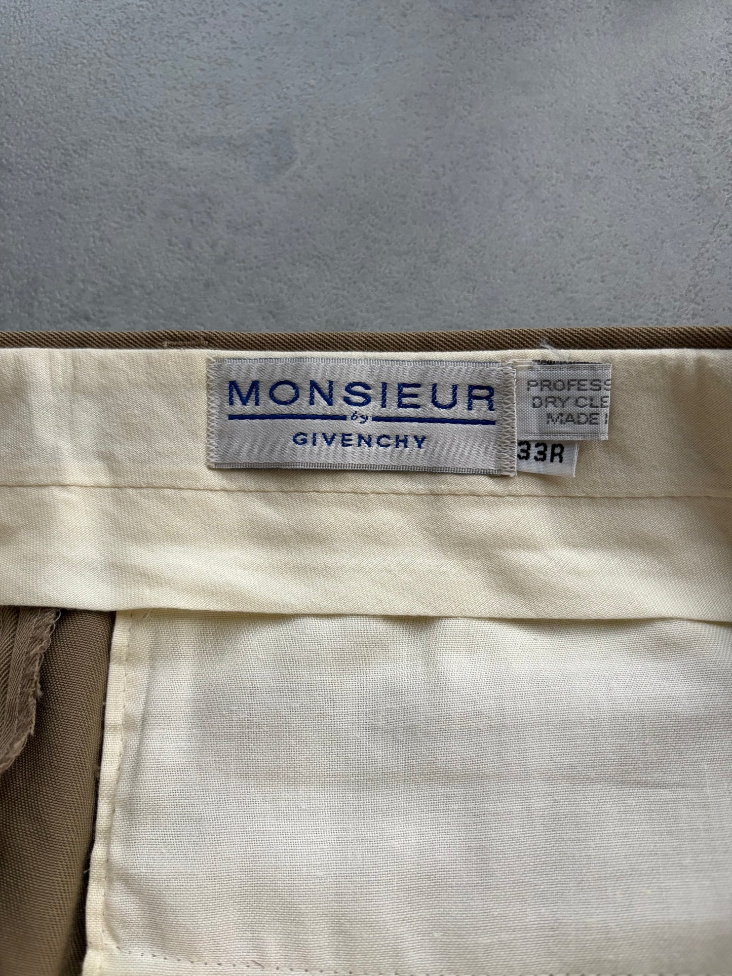 80's GIVENCHY wool slacks "Made in USA"