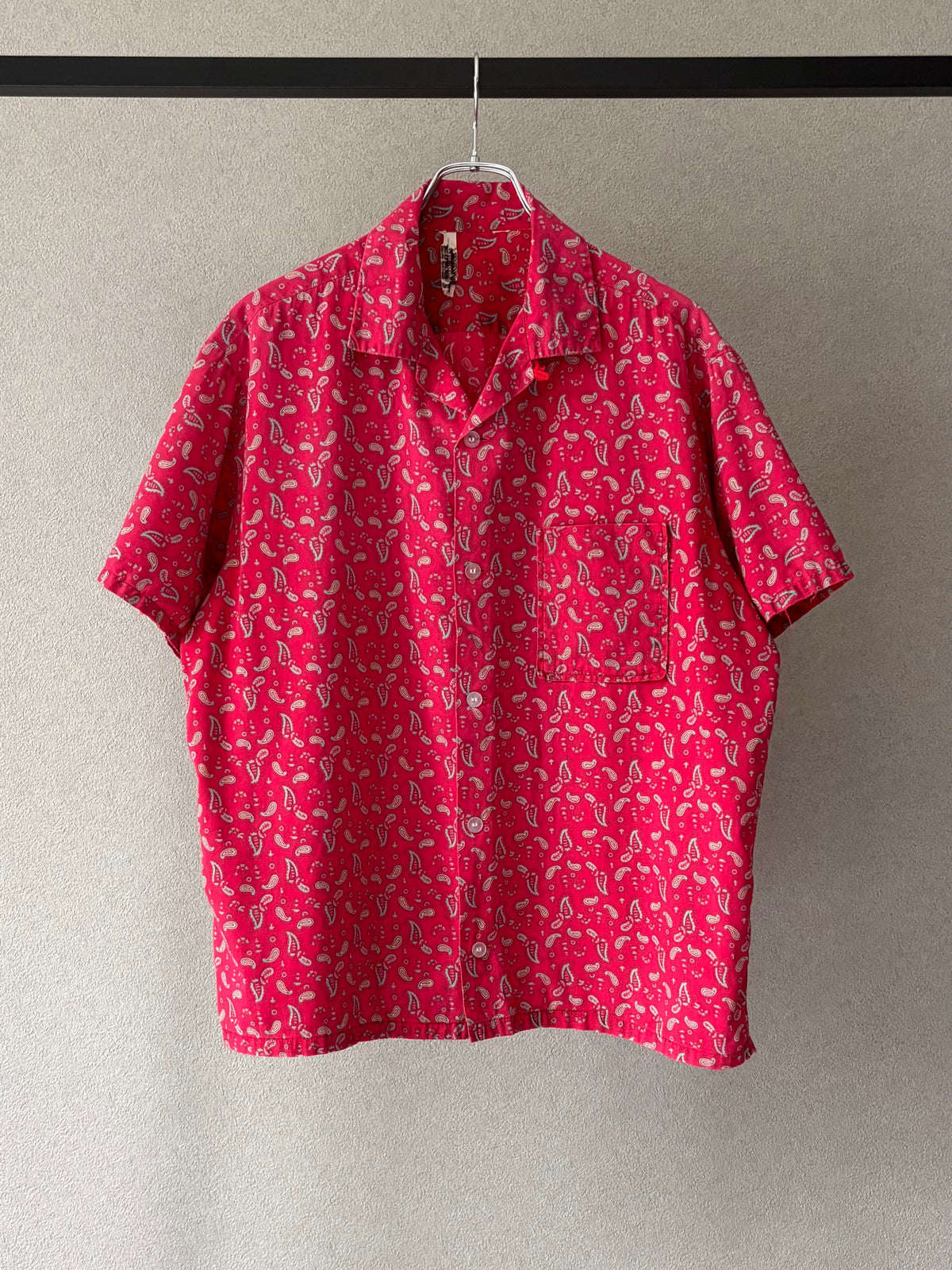 50's〜 VINTAGE open collar shirt “Made in USA”