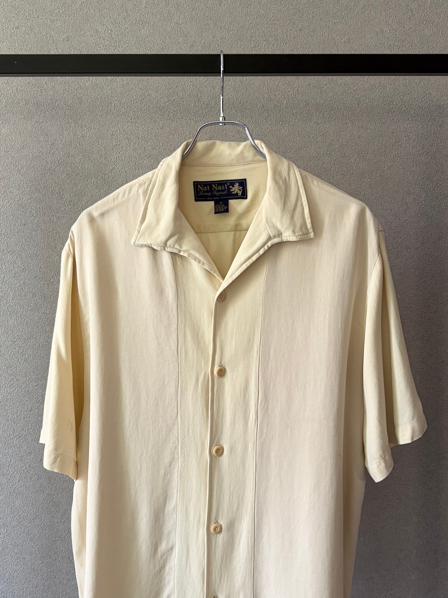 90's Nat Nast open collar silk shirt