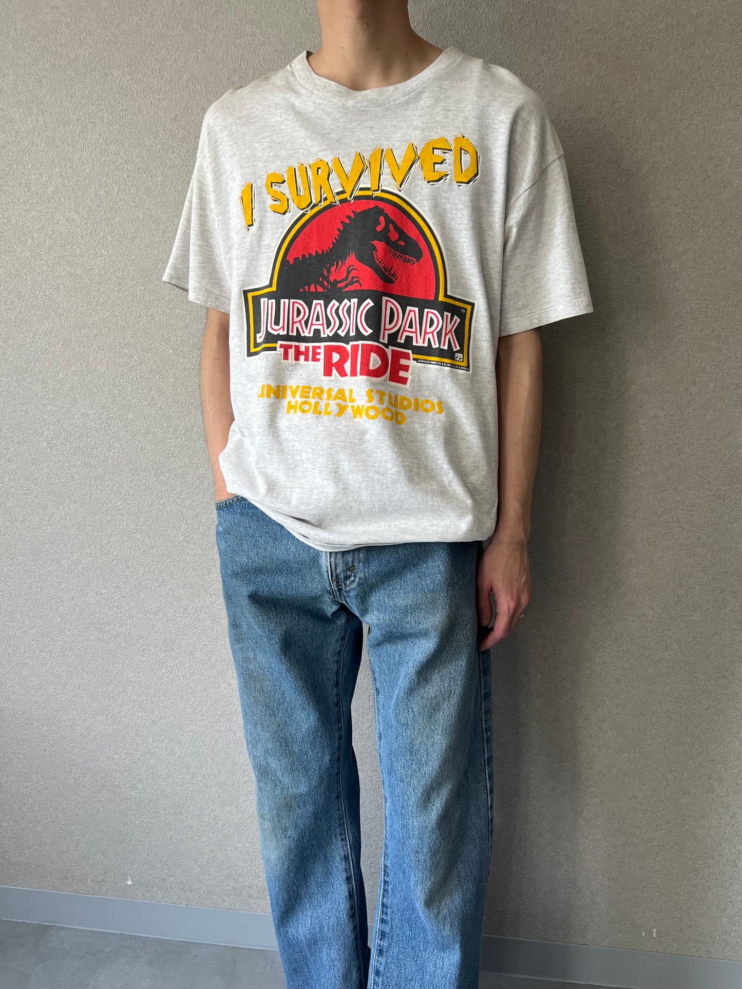 90's JURASSIC PARK printed t-shirt "Made in USA"