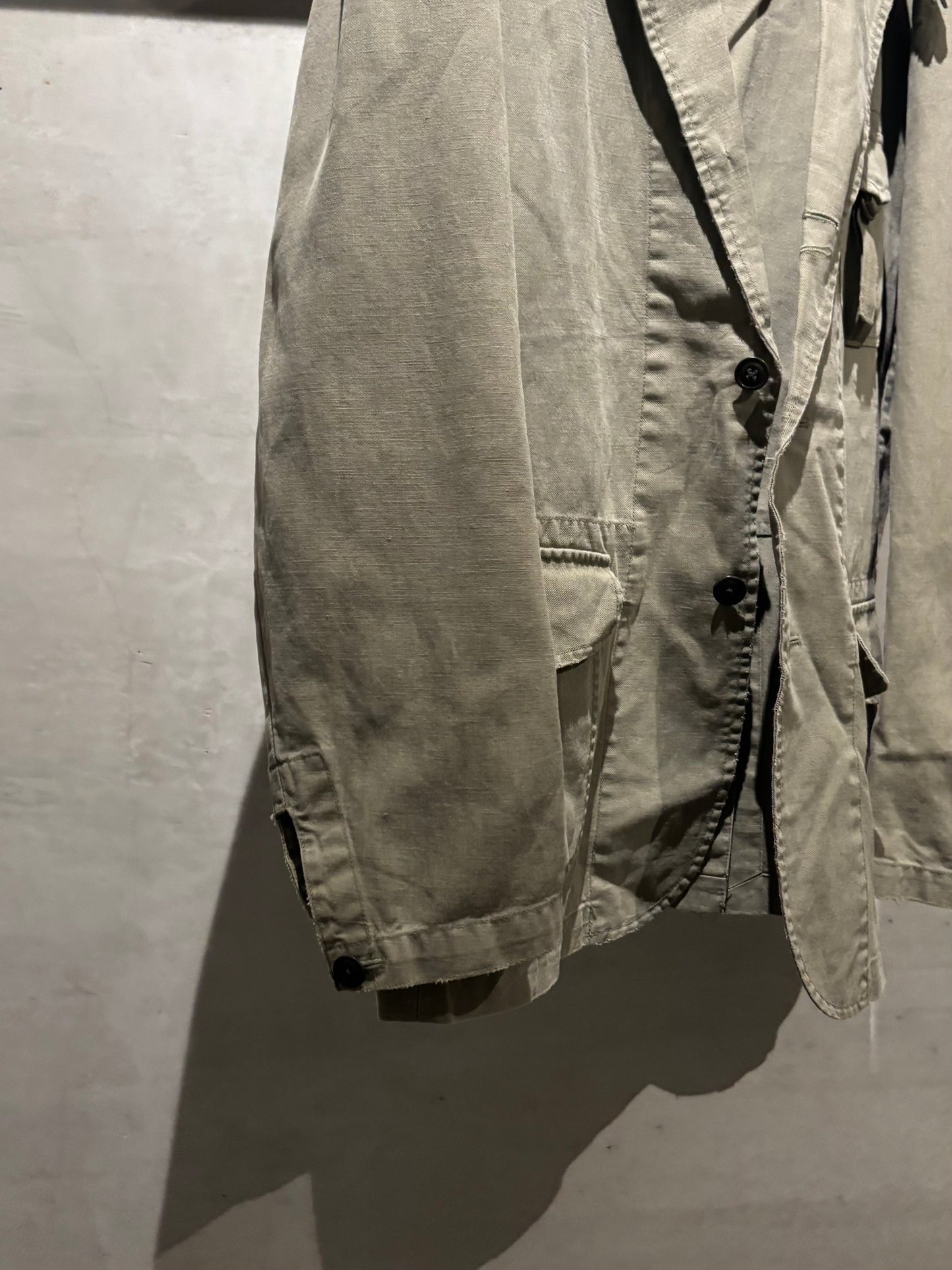90's Polo Ralph Lauren cotton × linen tailored jacket