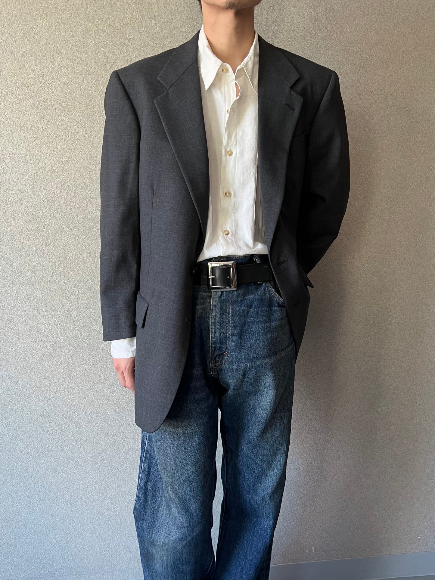 80's Burberrys' wool tailored jacket "Made in USA"