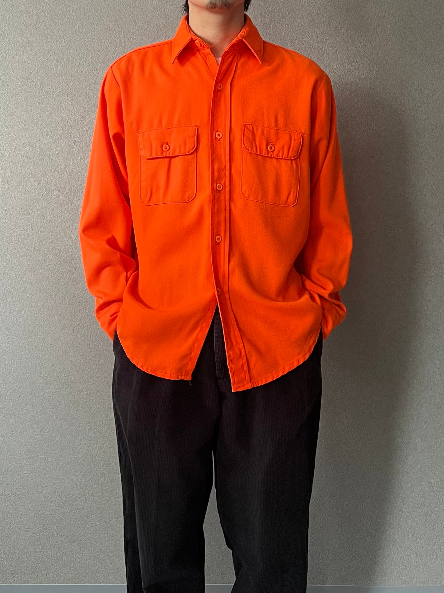 80's FIVE BROTHER acrylic work shirt “Made in USA”