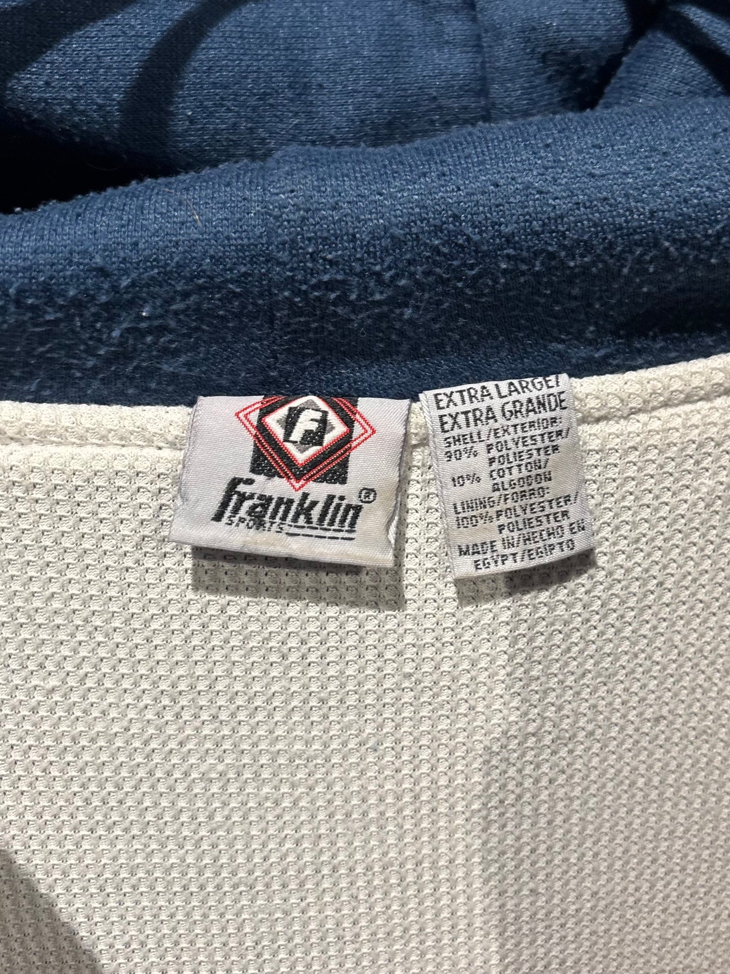 90's Franklin zip up sweat hoodie