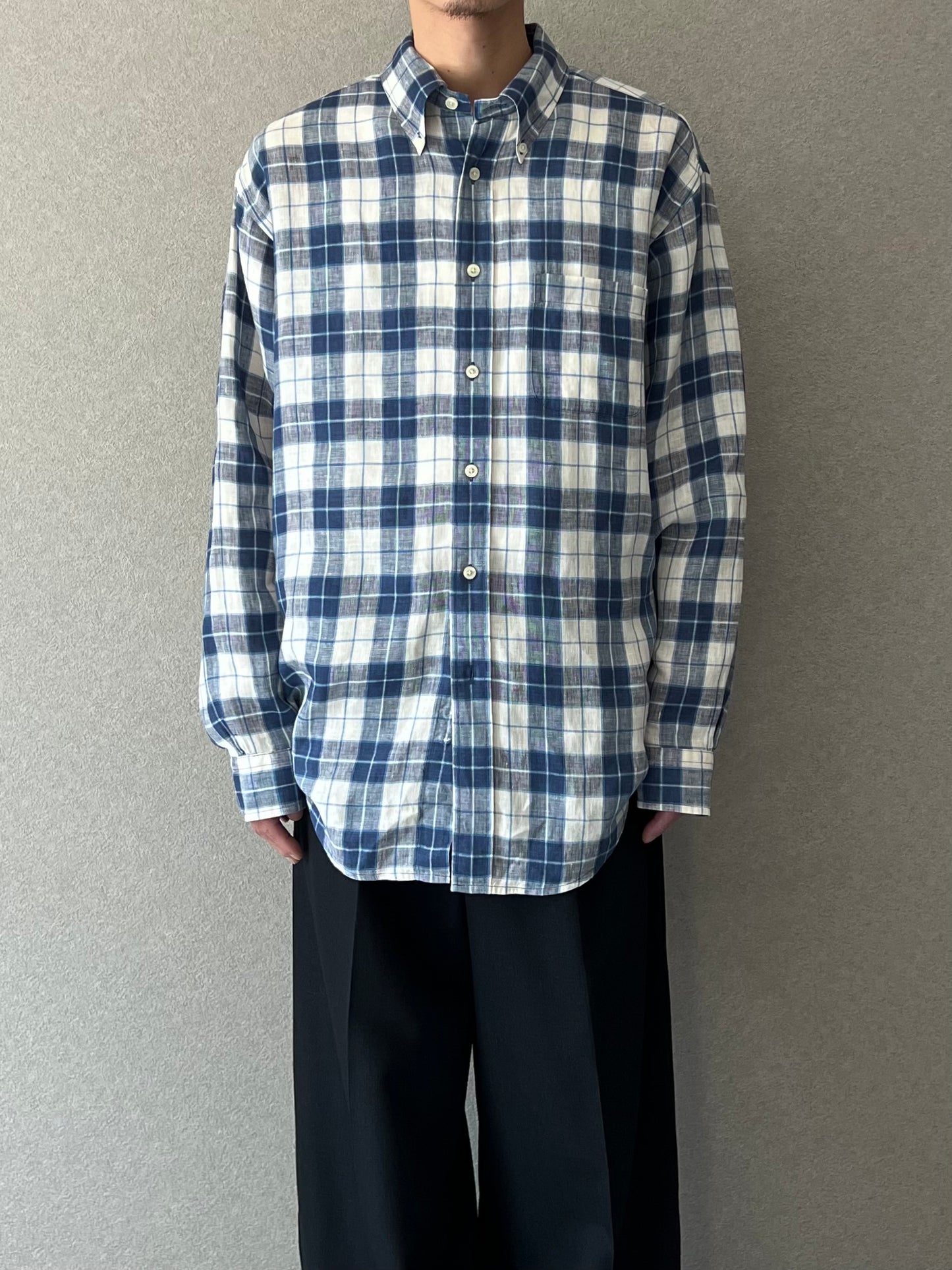 00's Brooks Brothers linen BD shirt