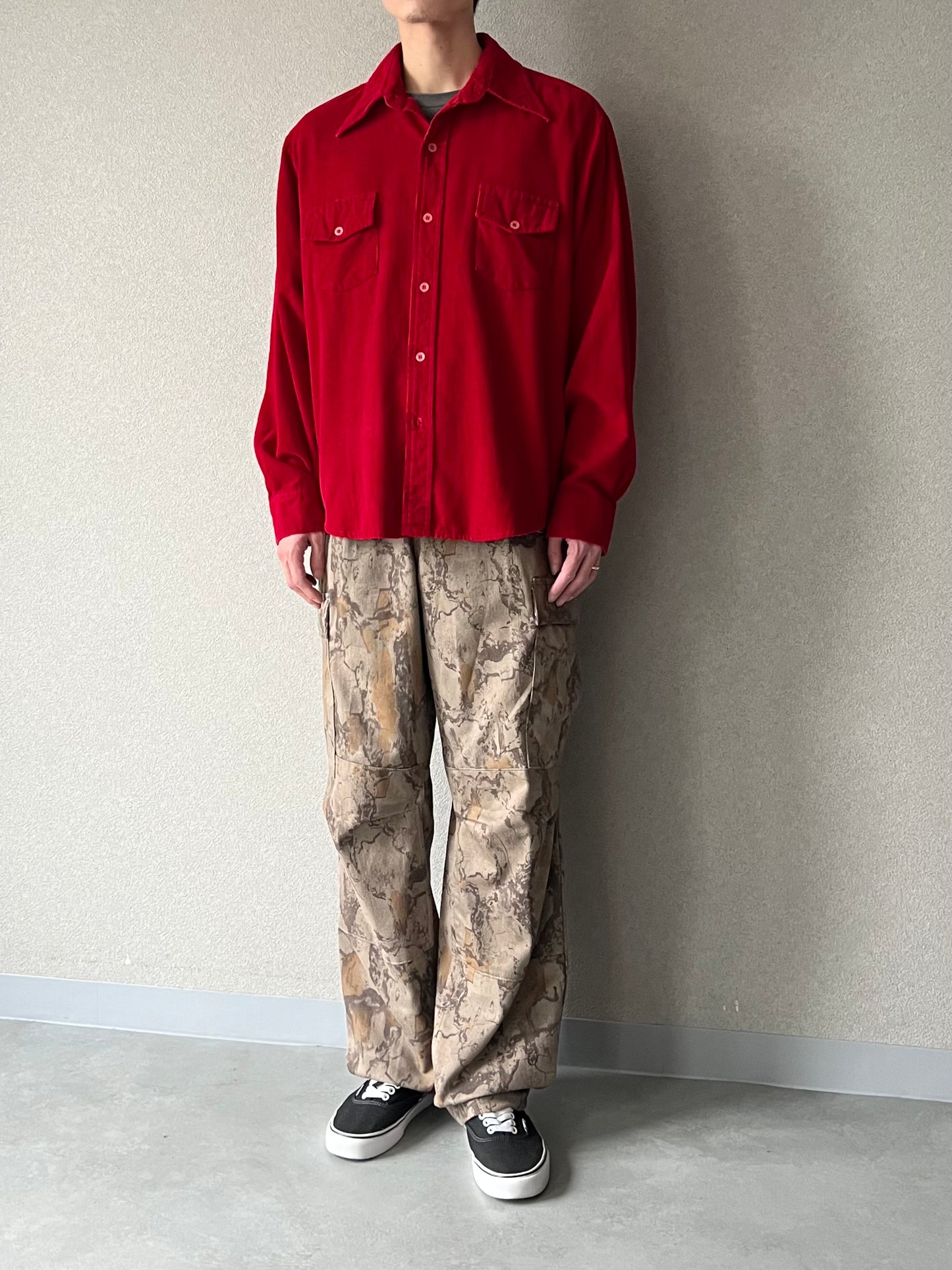 70's KINGS ROAD corduroy shirt