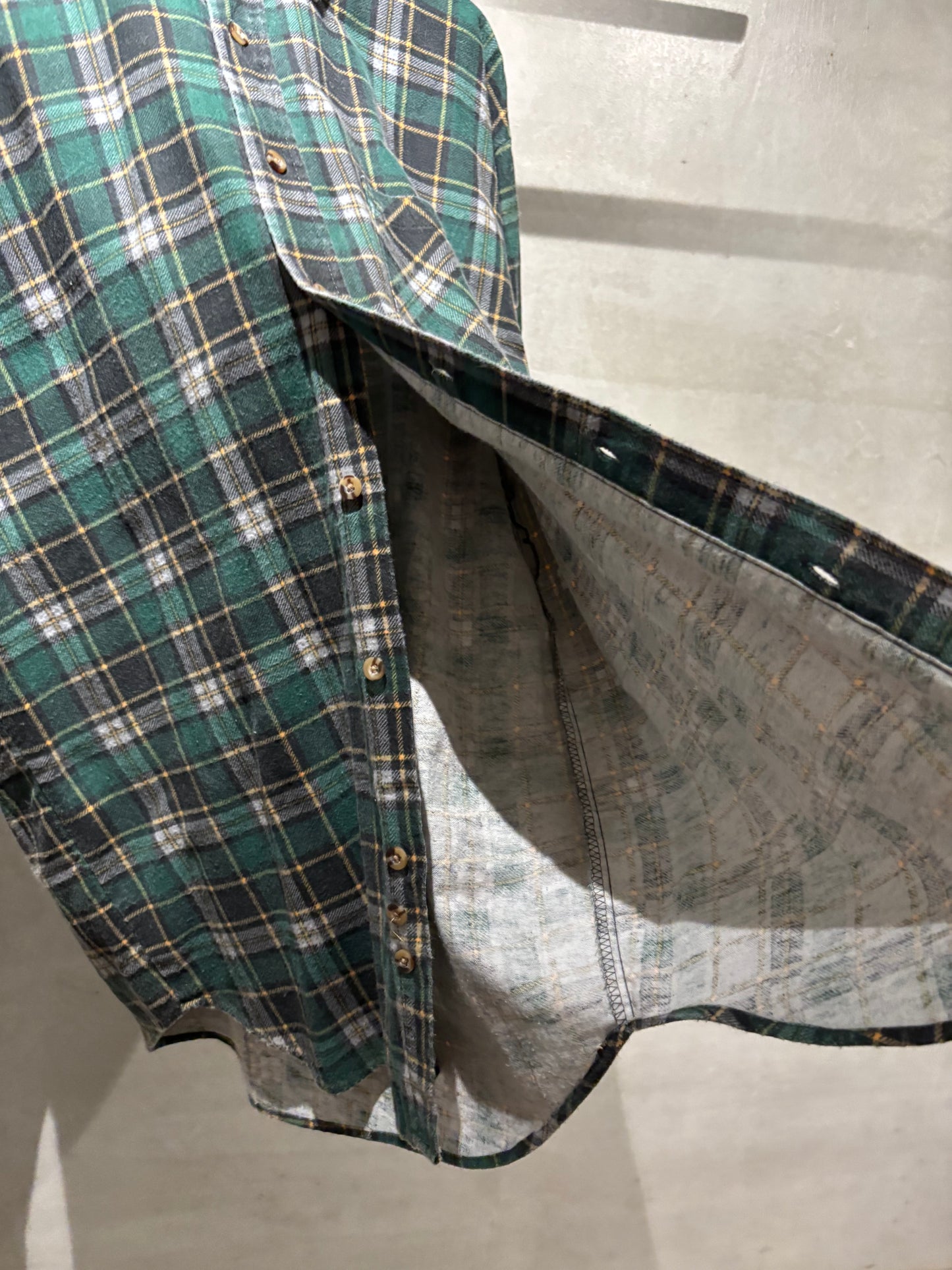 90's PURITAN printed flannel shirt