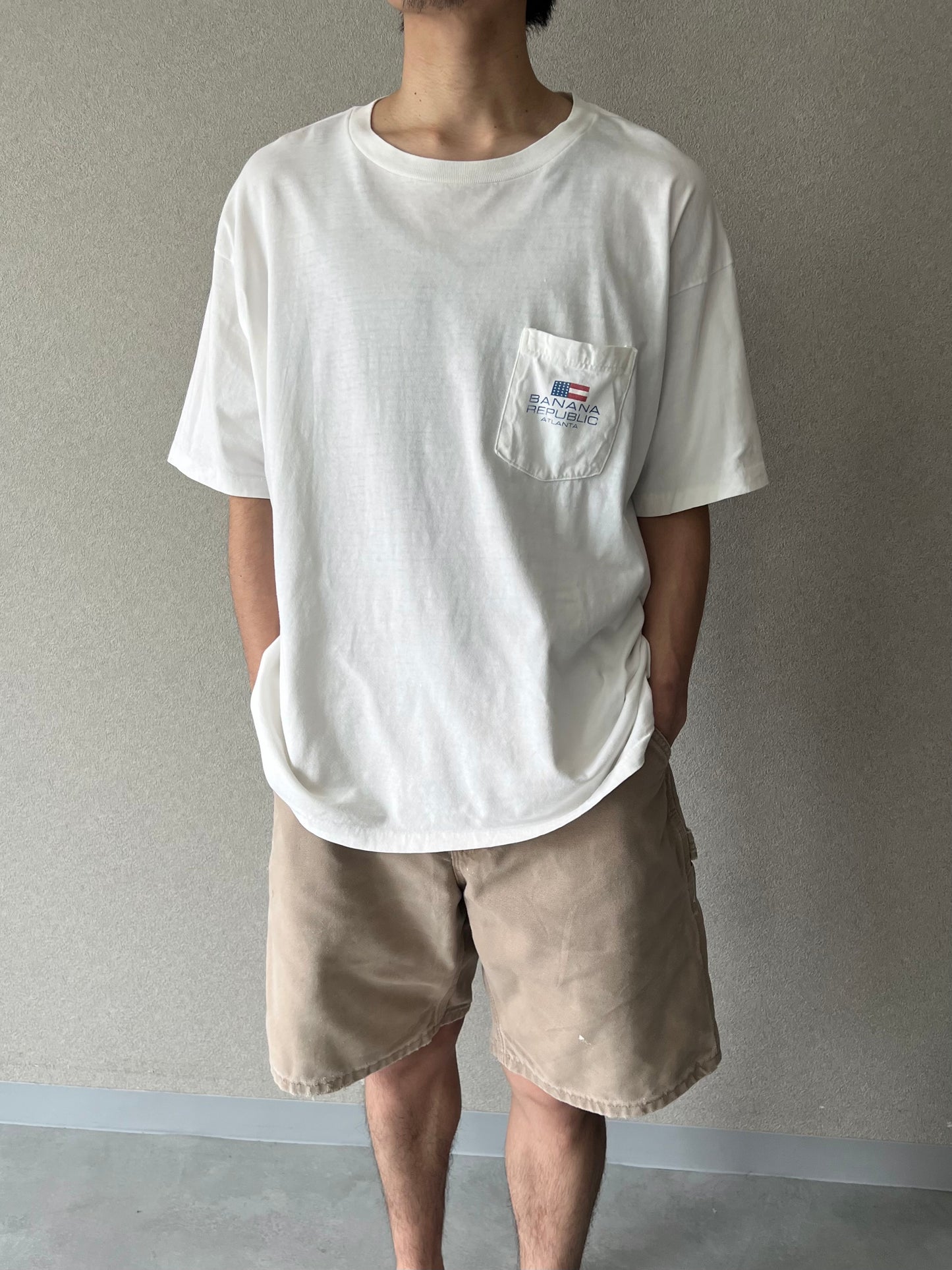 90's BANANA REPUBLIC printed t-shirt "Made in USA"