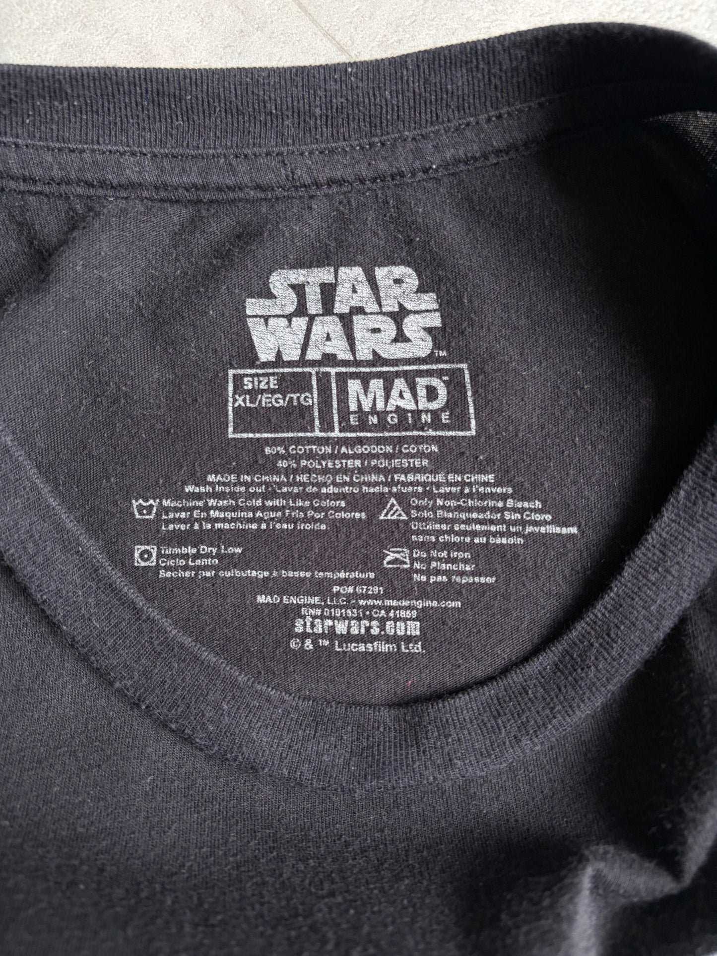00's STAR WARS movie t-shirt