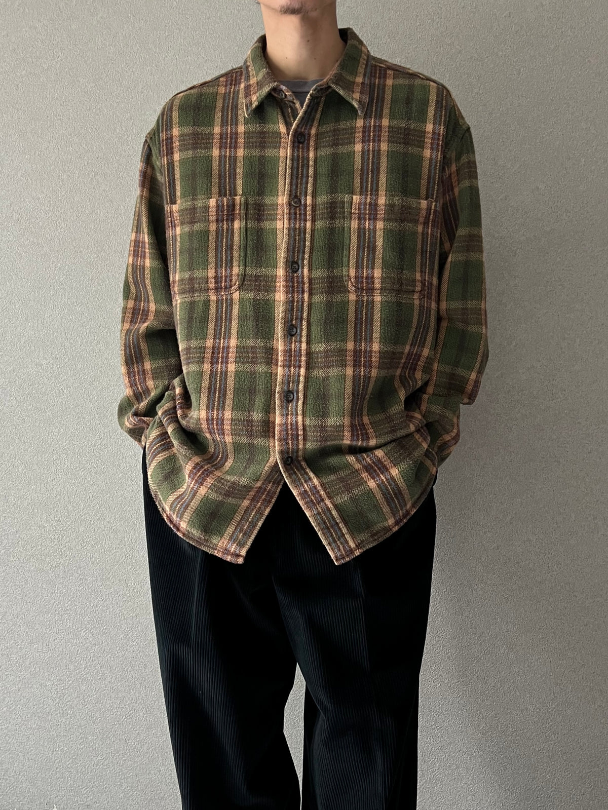 00's ST.JOHN'S BAY flannel shirt