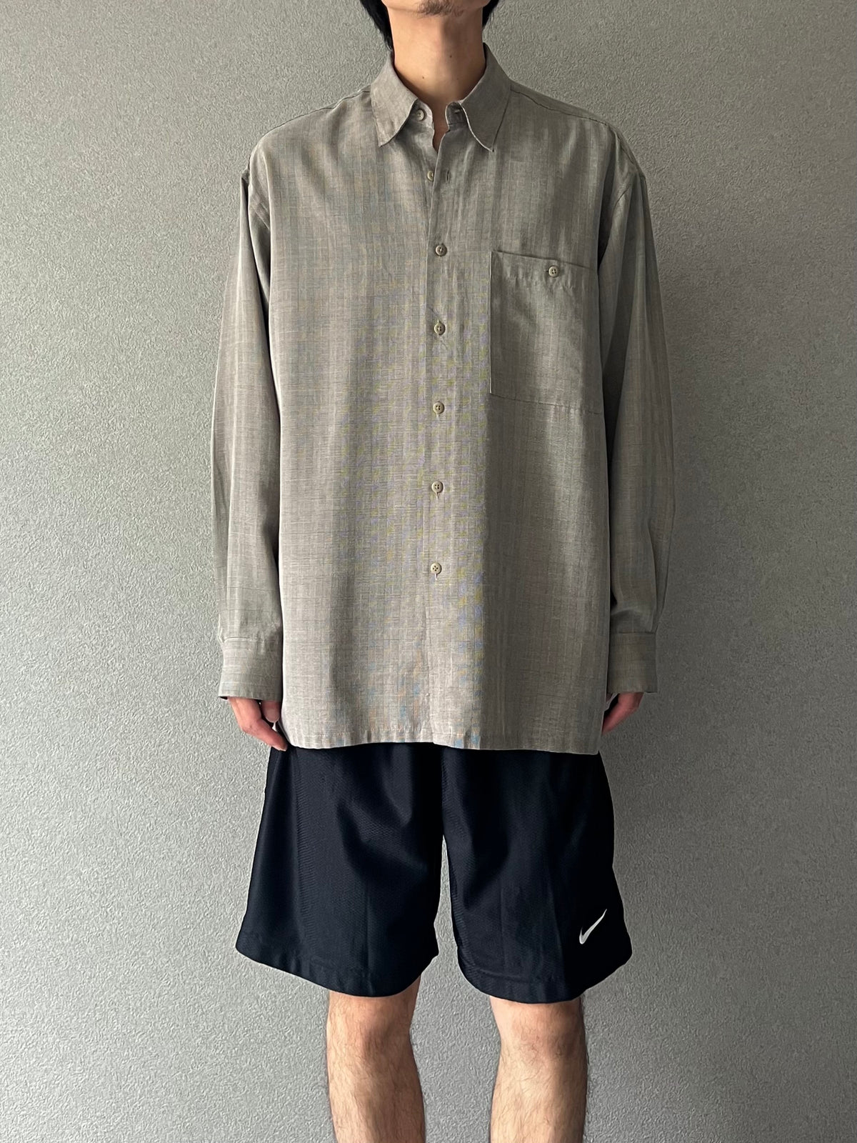 90's pierre cardin rayon shirt