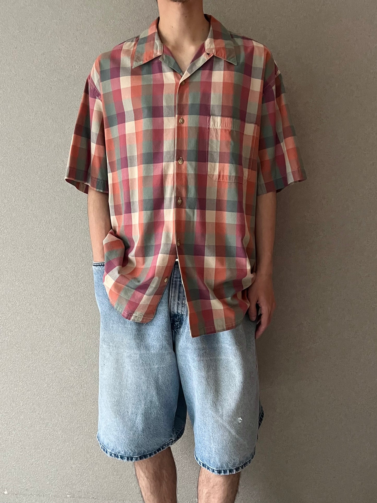 00's PENDLETON open collar shirt