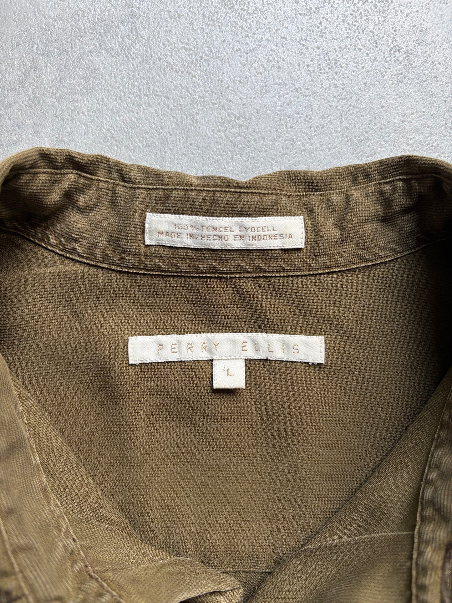 90's PERRY ELLIS pique shirt