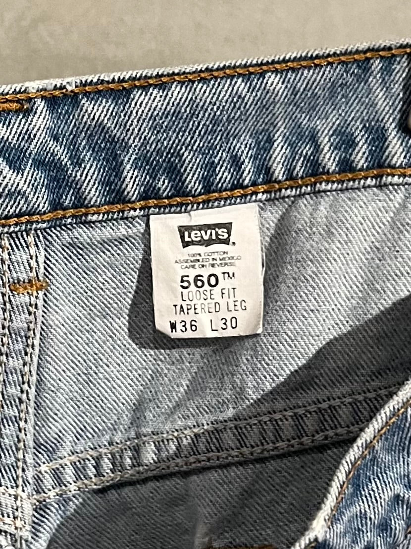 00's Levi's 560 denim pants “Made in MEXICO”