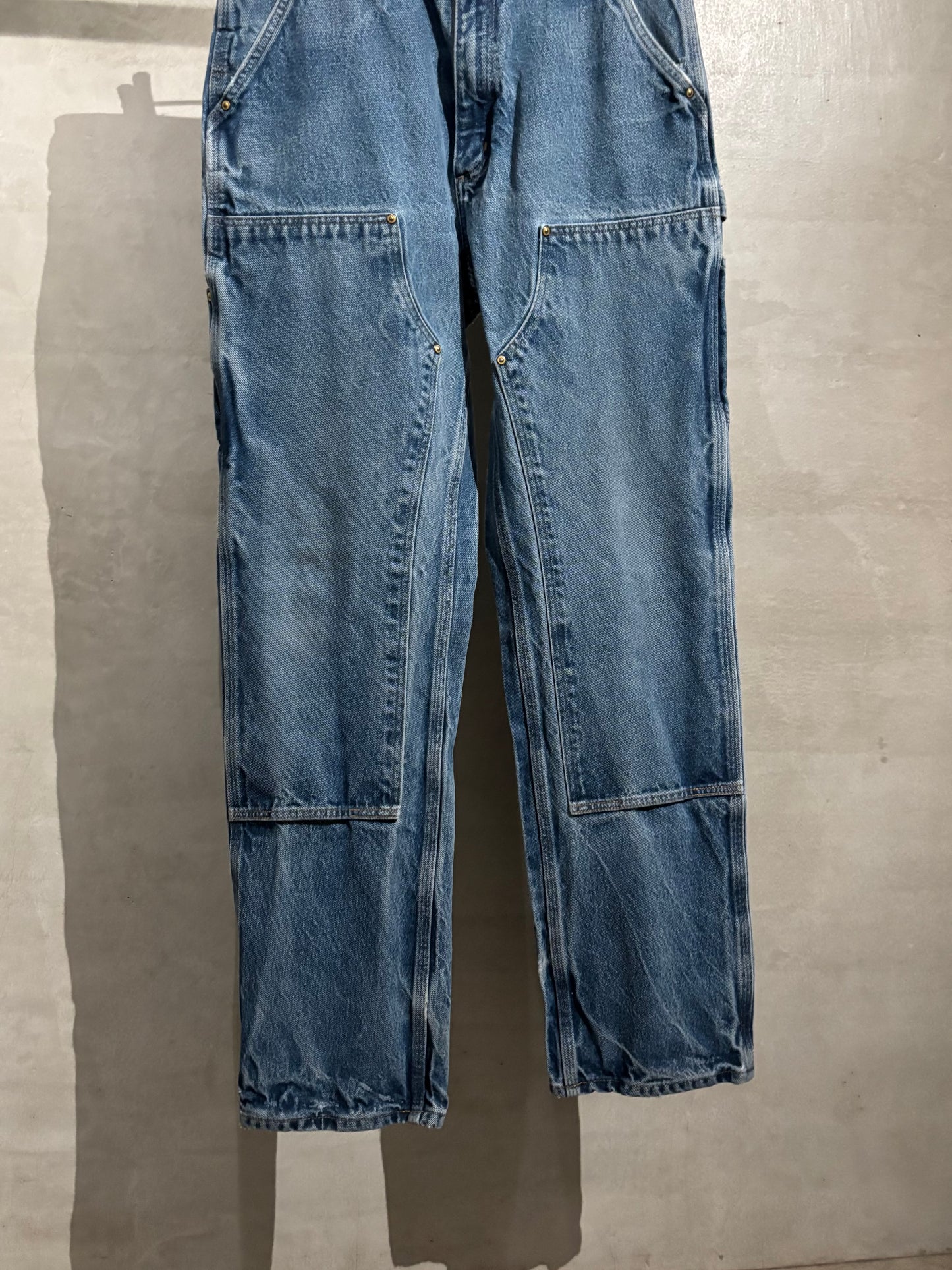 00's carhartt denim double knee  painter pants