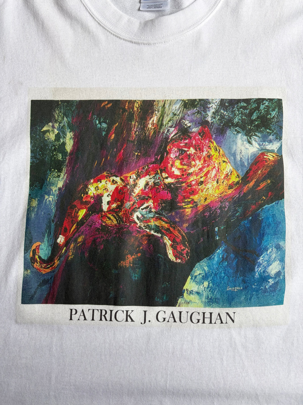 00's PATRICK J. GAUGHAN printed t-shirt "Dead Stock"