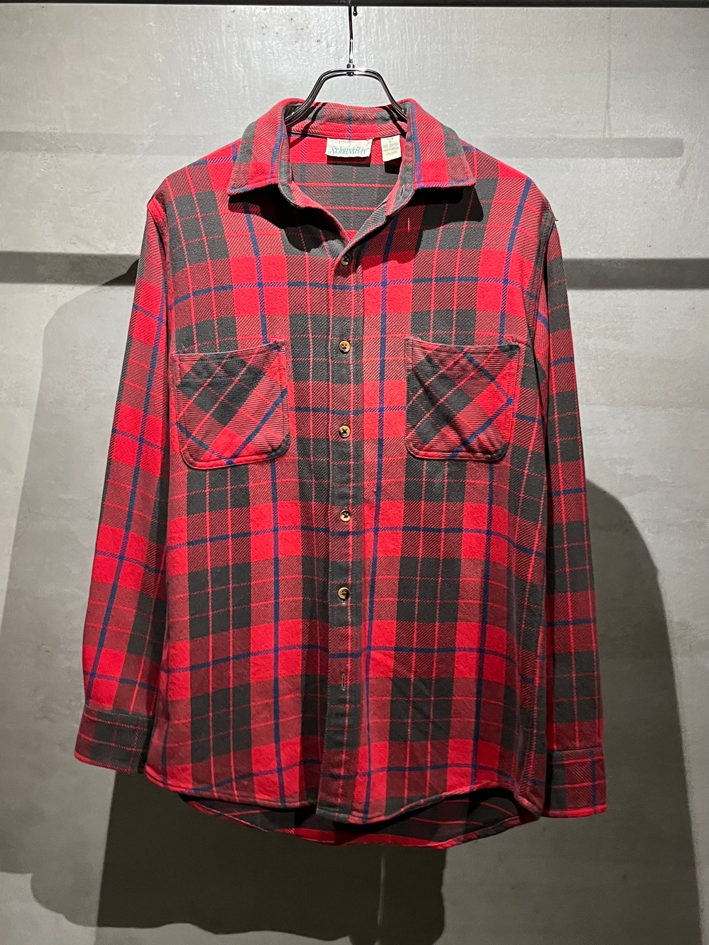 80's ST. JOHN'S BAY flannel shirt “Made in PORTUGAL”