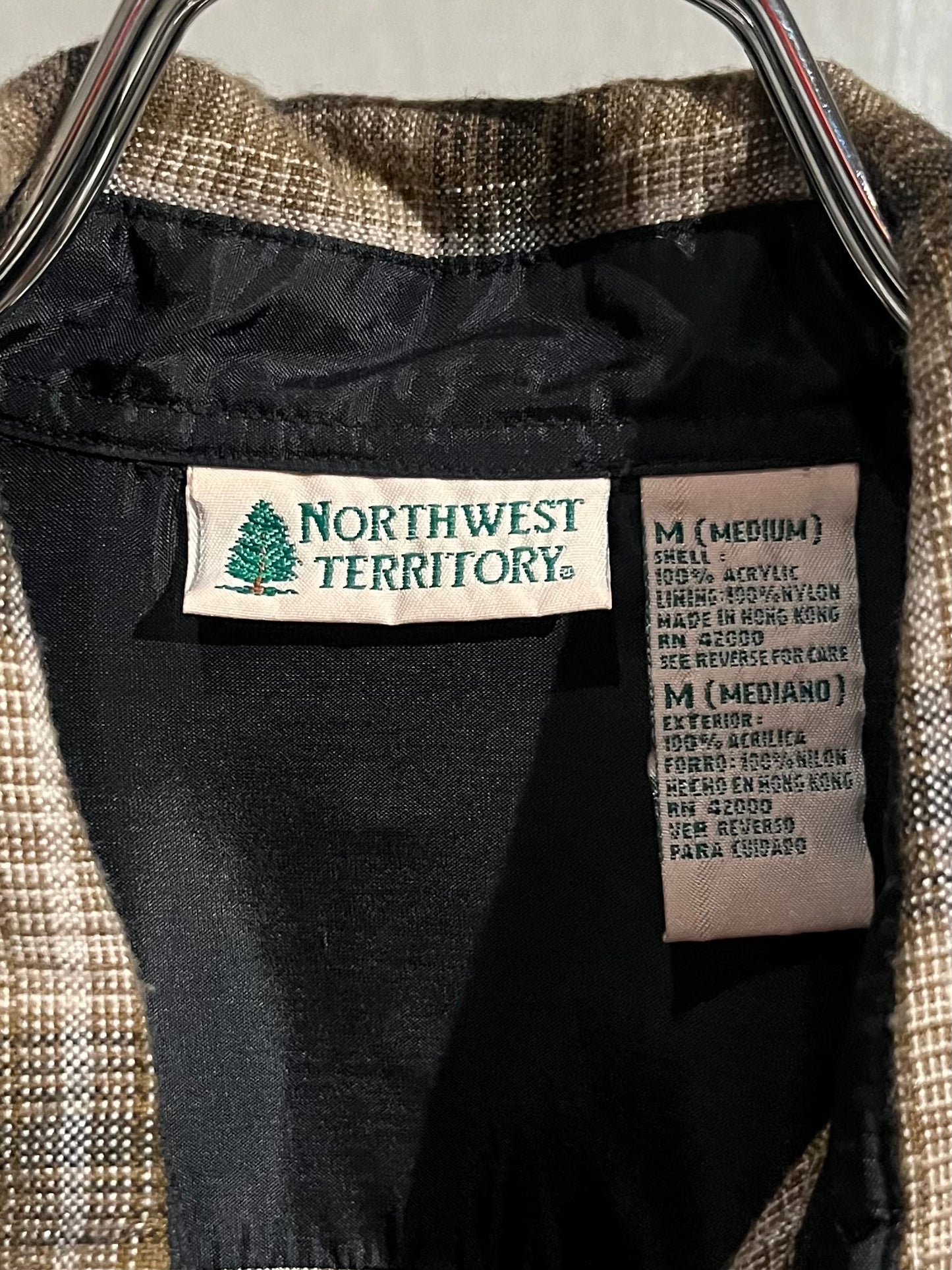 80's NORTHWEST TERRITORY acrylic flannel shirt